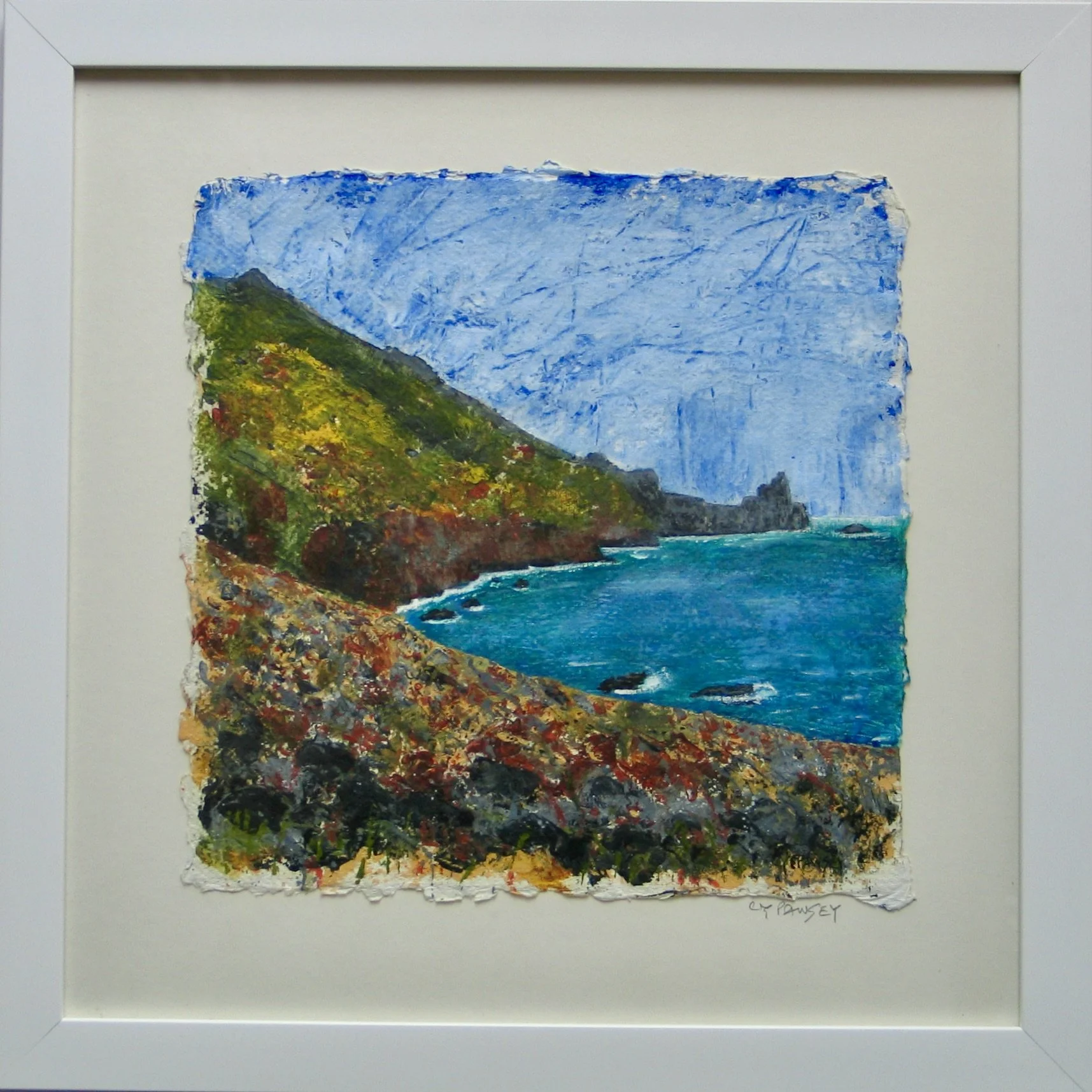 Lamorna Cove acrylic painting from galeriecy