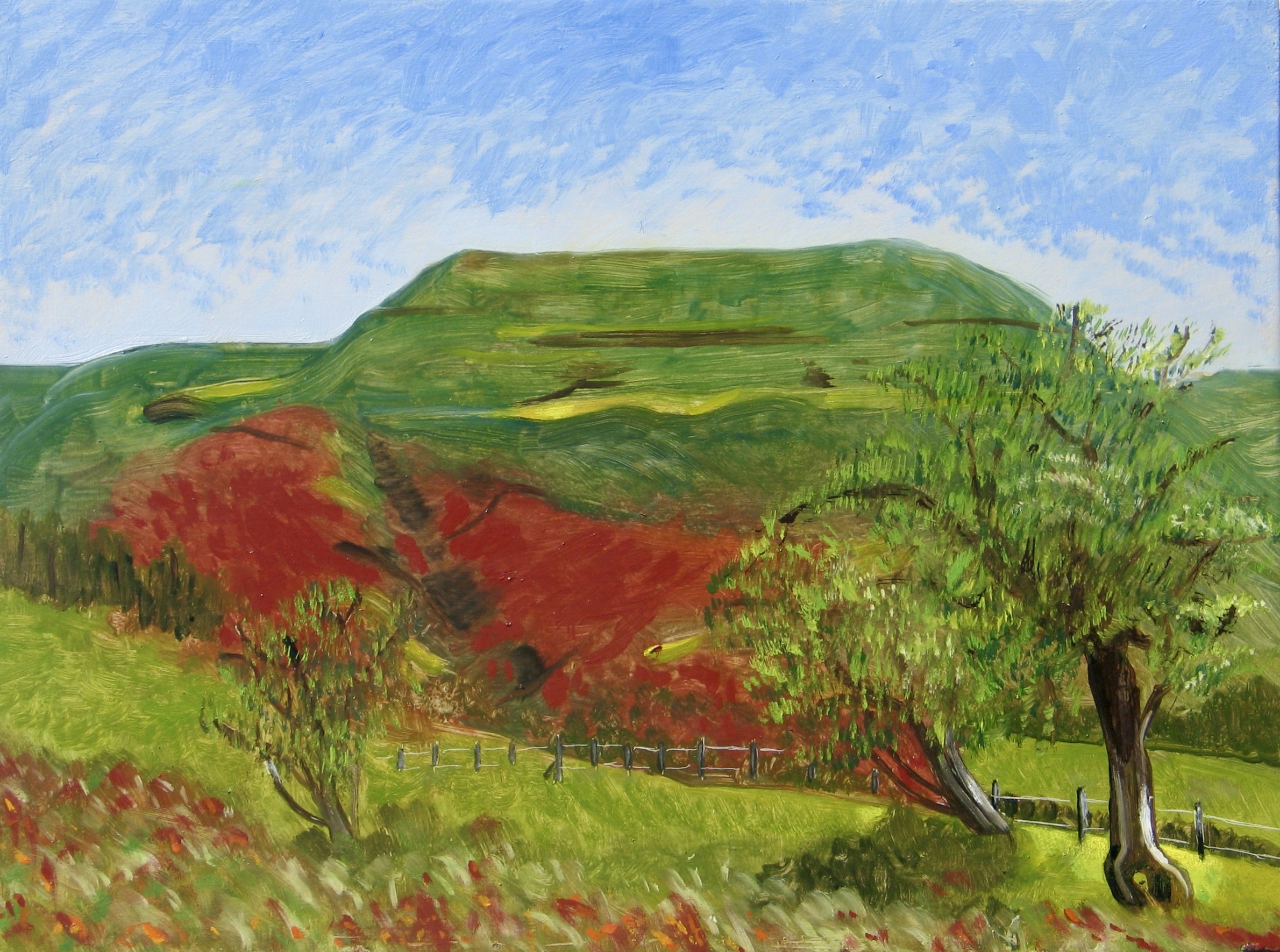 Original contemporary oil painting of Wales for sale at galeriecy.com