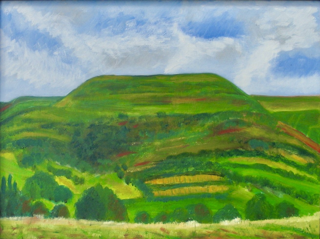 Original oil painting of Y Das Mountain by Cy Pawsey, for sale unframed or framed