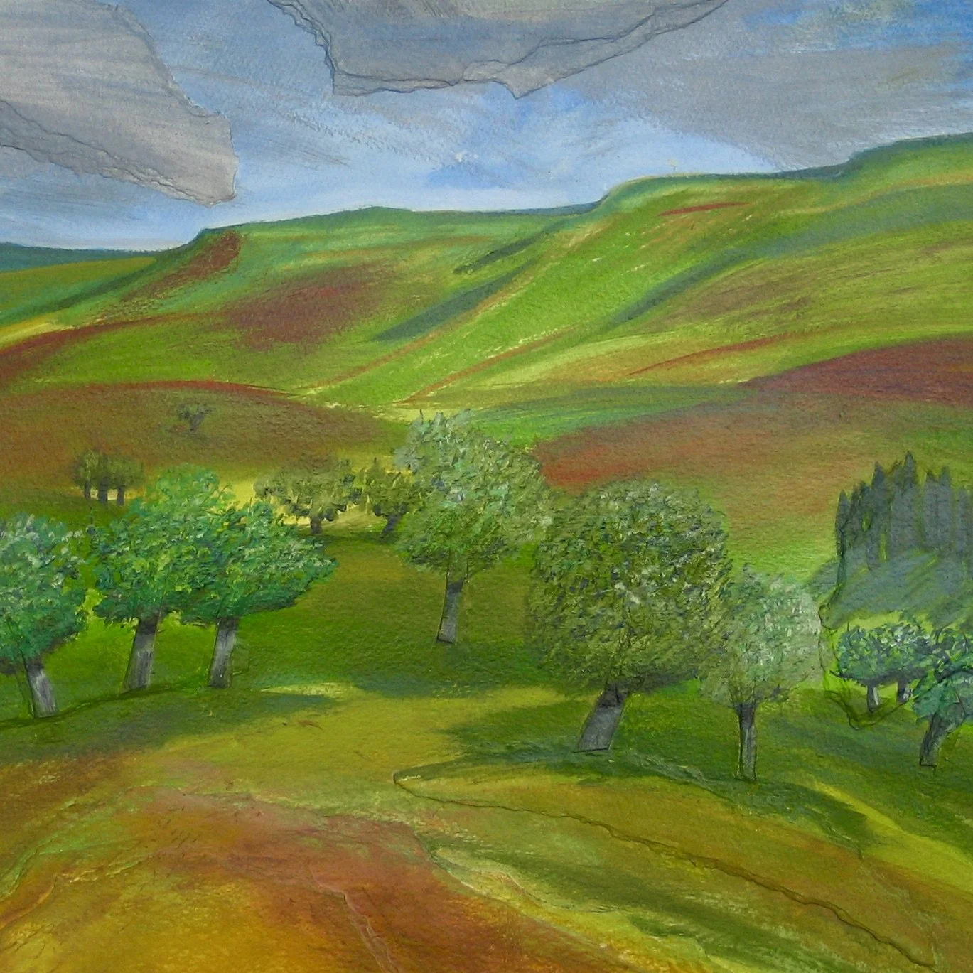 View from Rhos Fach common near Talgarth, Wales