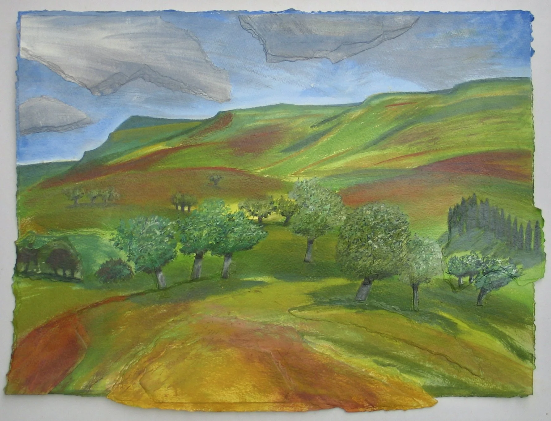 Looking towards Twmpa in the Brecon Beacons