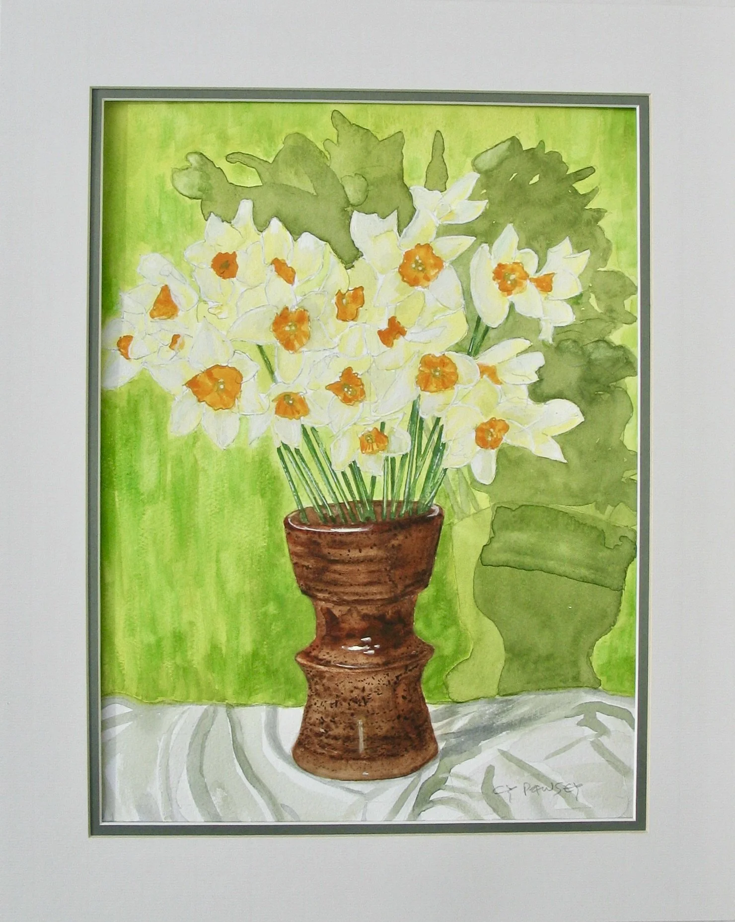 Daffodil painting by Cy Pawsey for sale