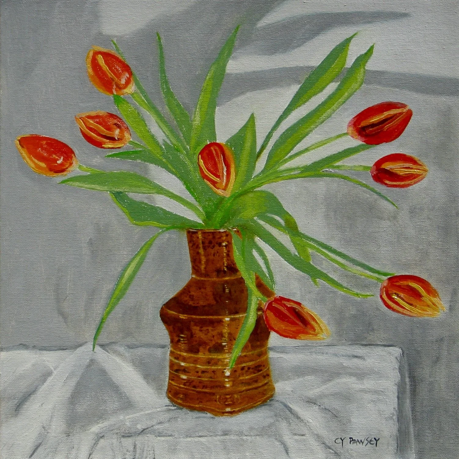 Original oil painting by Cy Pawsey