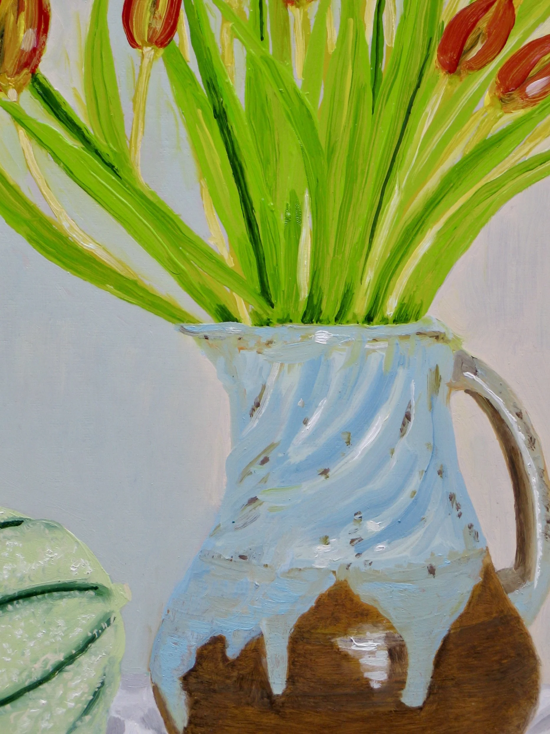 Detail from still life oil painting by Cy Pawsey