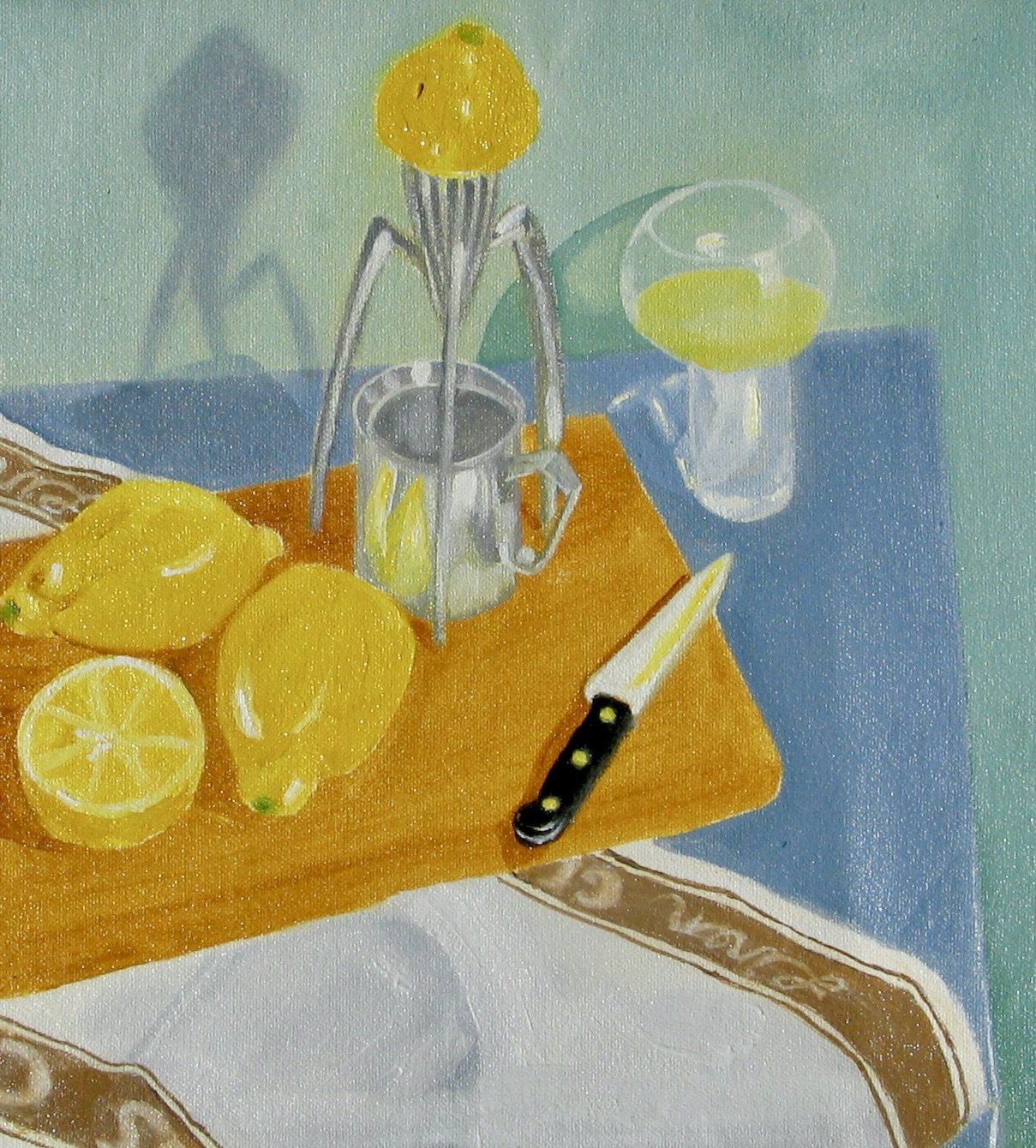 Detail from original oil painting for sale at gallereycy.com