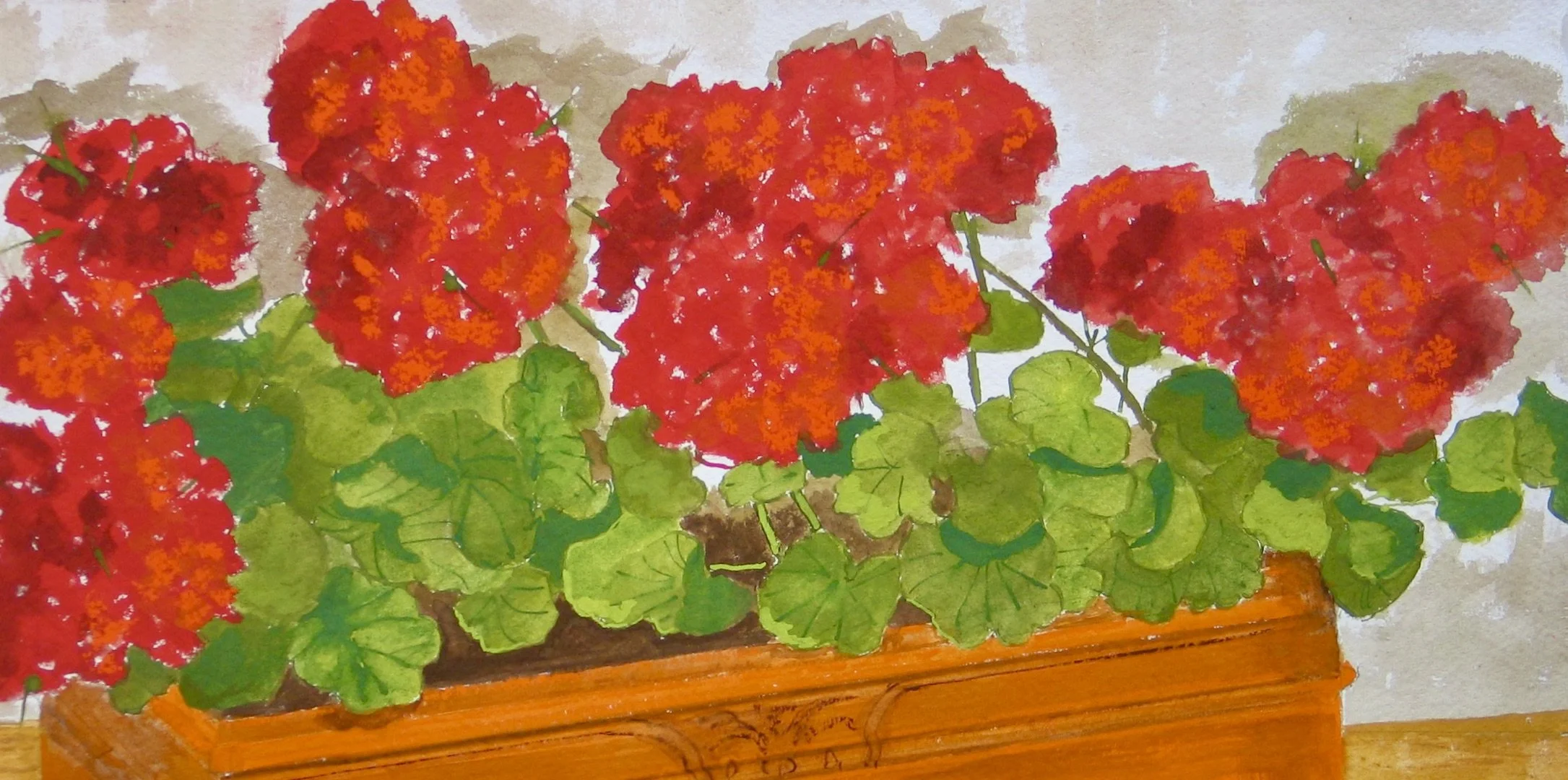 Colourful floer painting from galerie.com