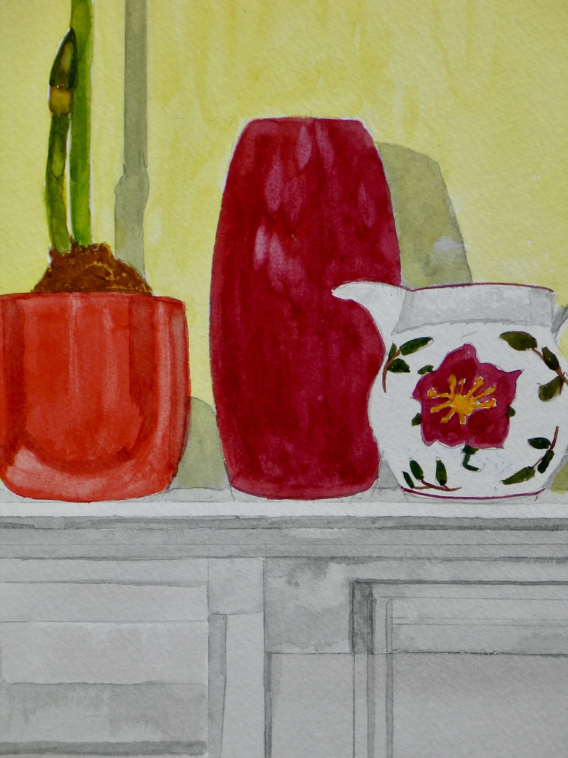Mantelpiece study, detail