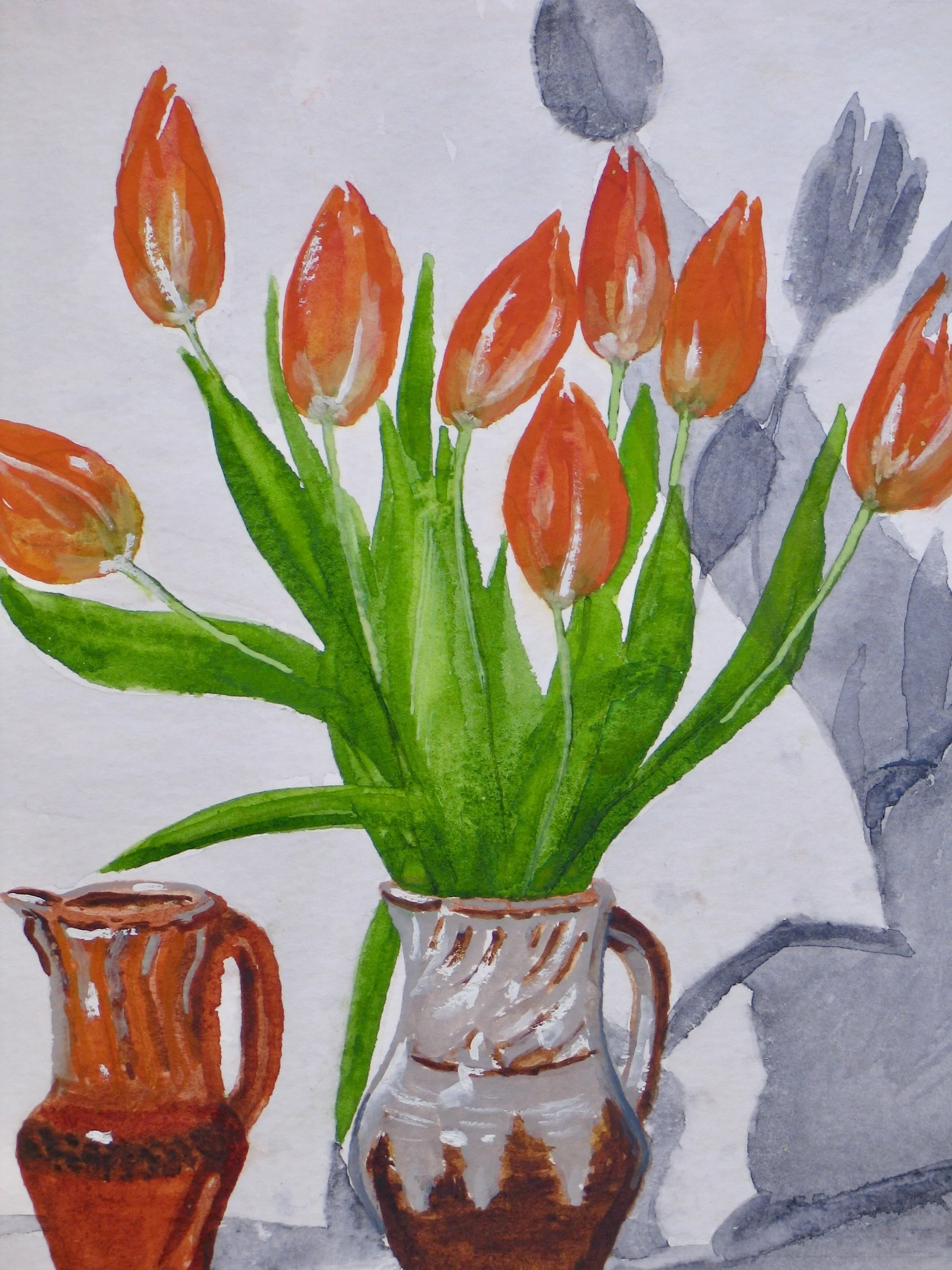 Detail from a watercolour by Cy Pawsey