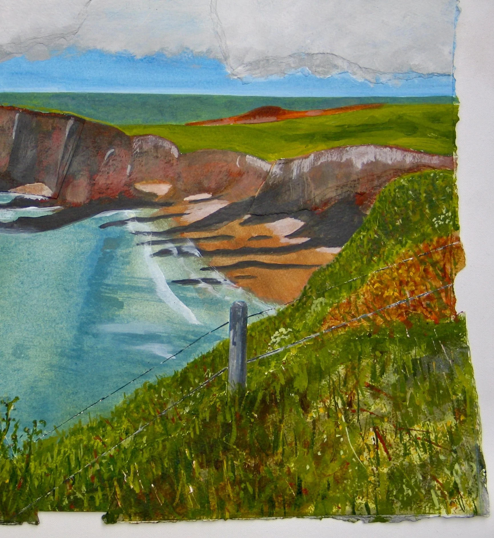 Pembrokeshire coastal view by Cy Pawsey