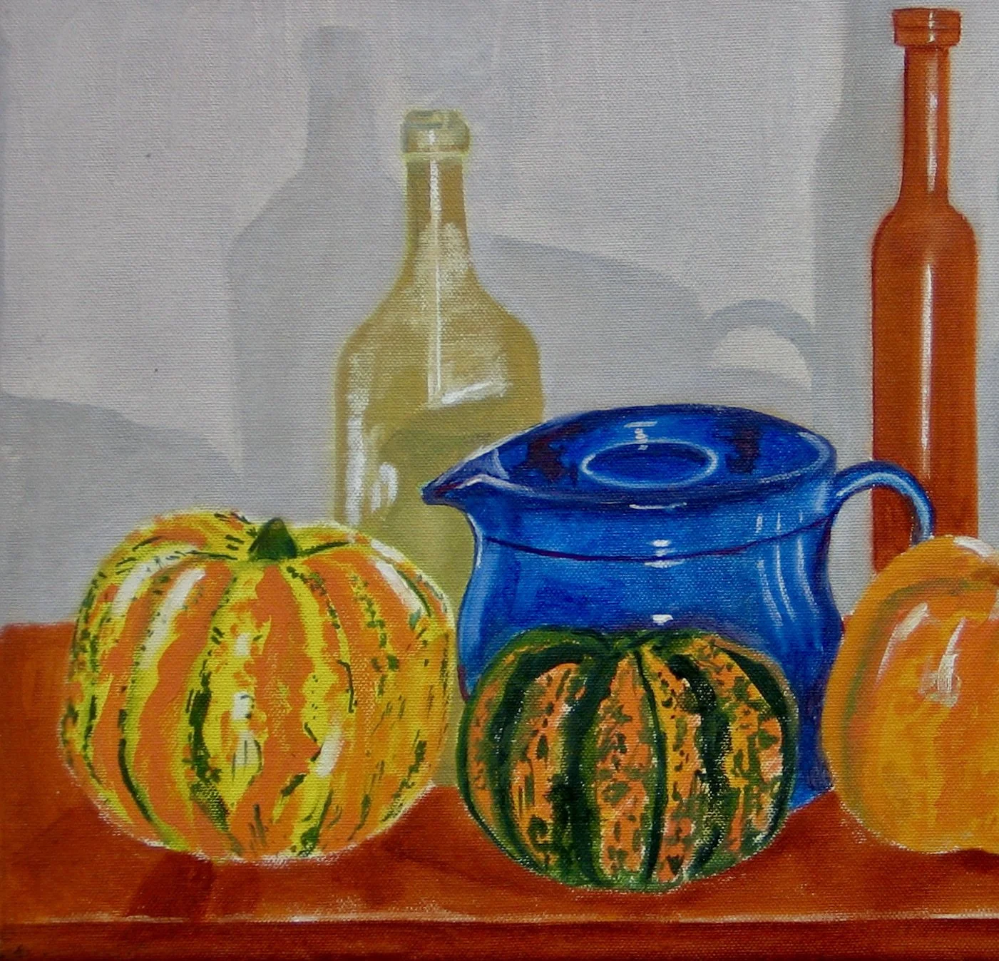 French blue cooling jug included in a new still life composition from galeriecy.com