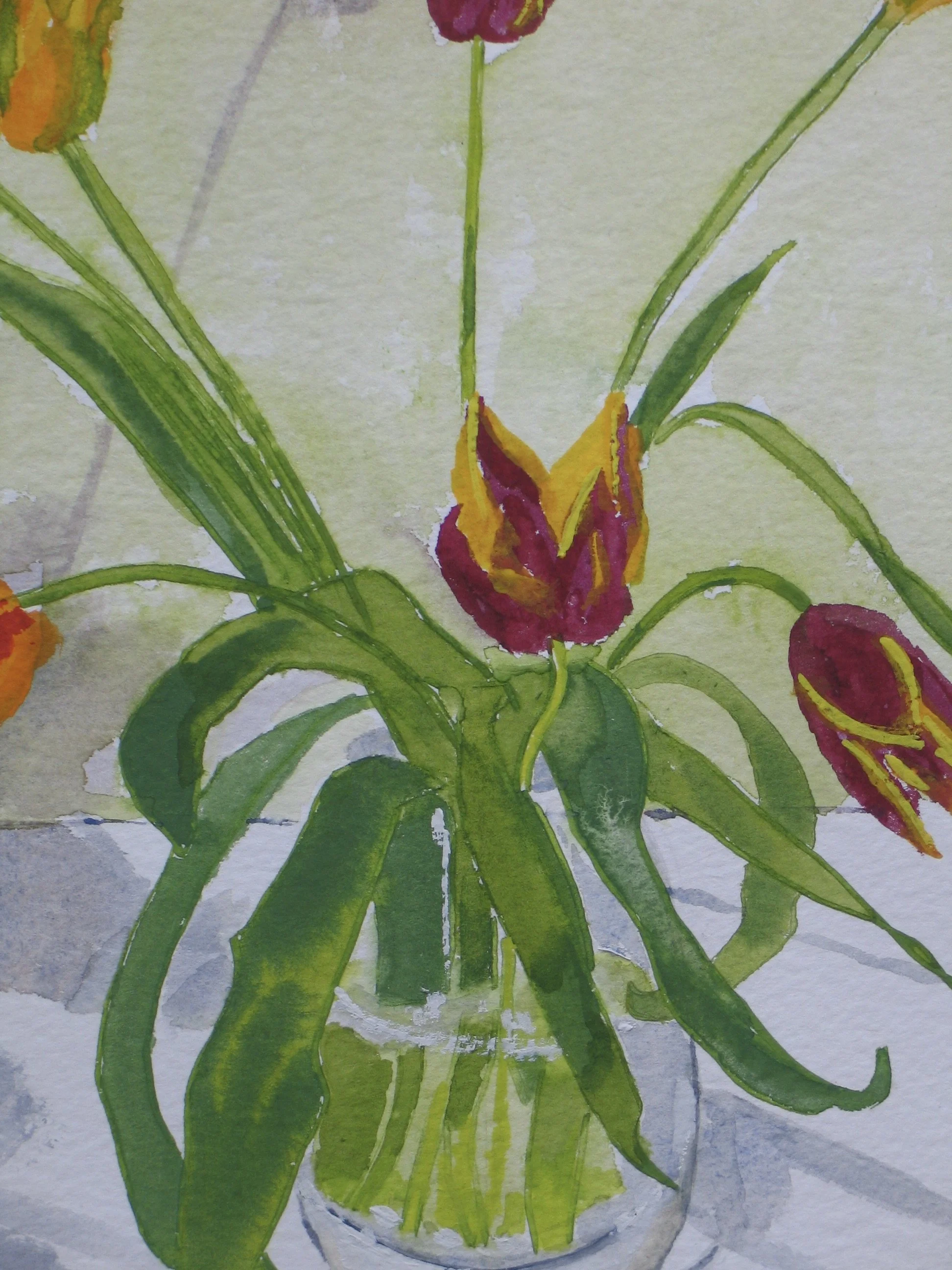 Original watercolour by Cy Pawsey, detail