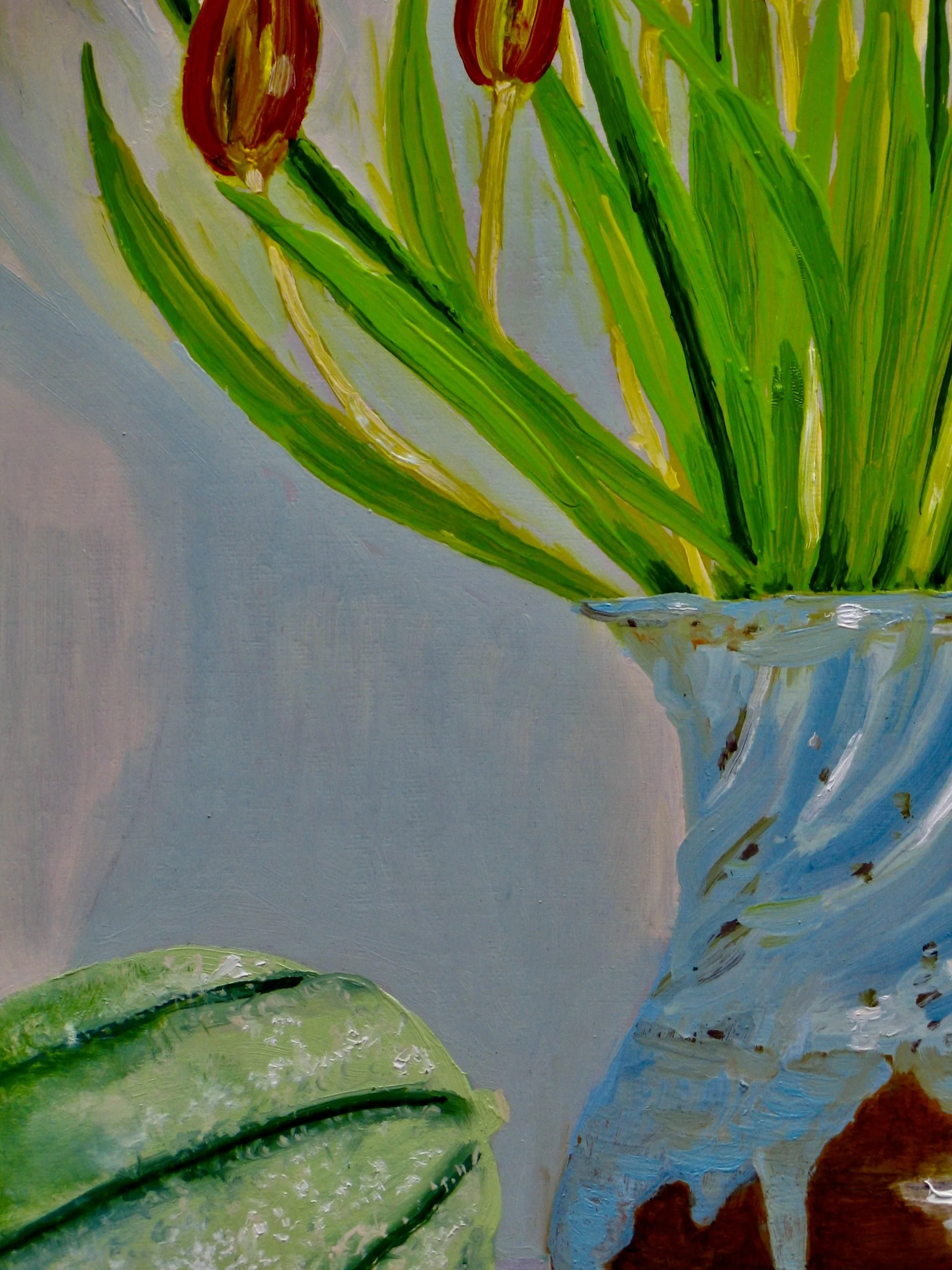 Detail fro still life oil painting by Cy Pawsey
