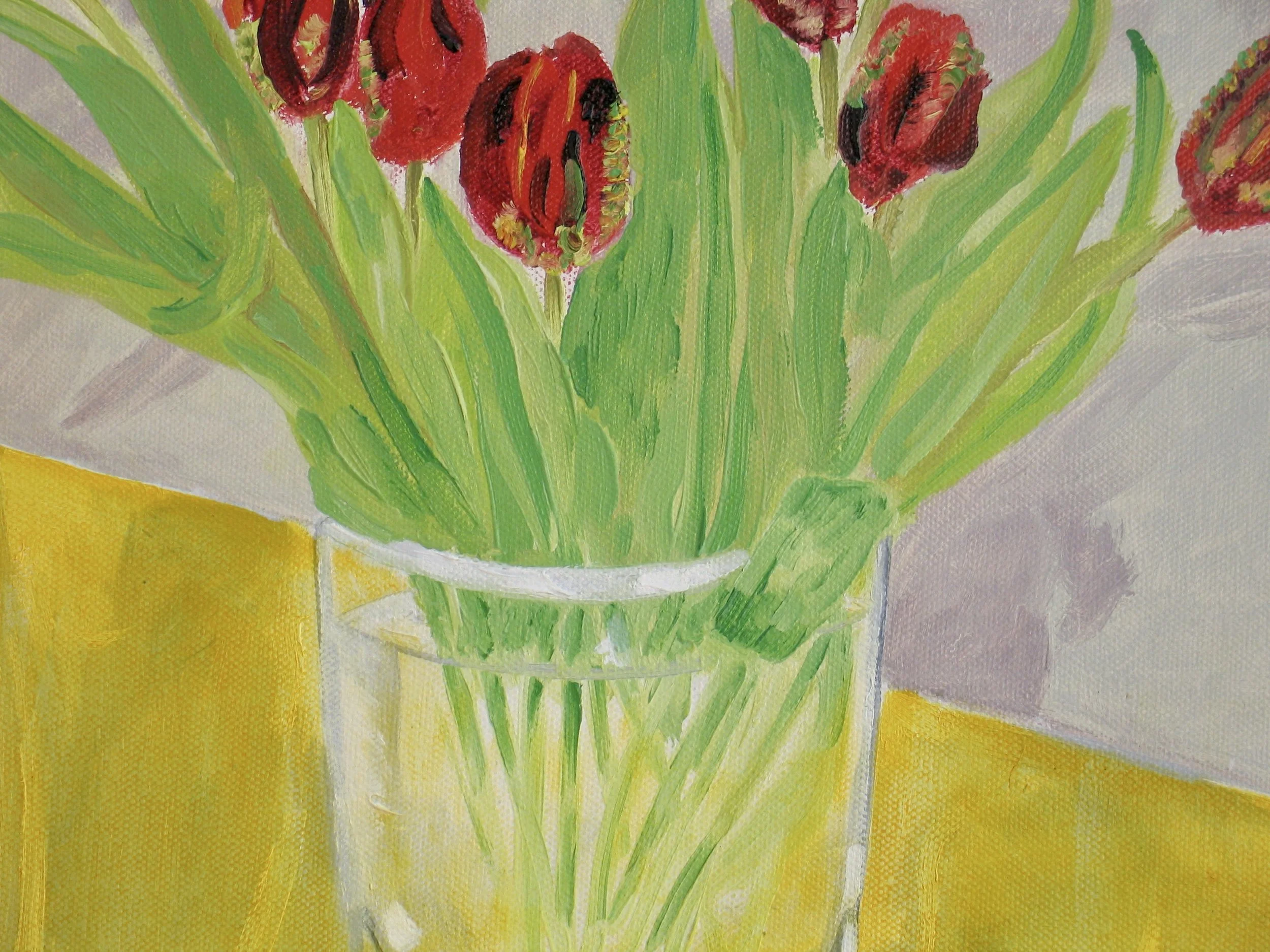 Tulips, detail, by Cy Pawsey at galeriecy.com