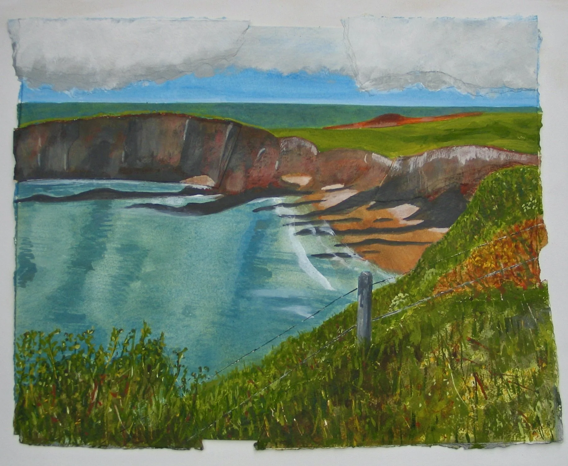 Original coastal painting by Cy Pawsey at galeriecy.com