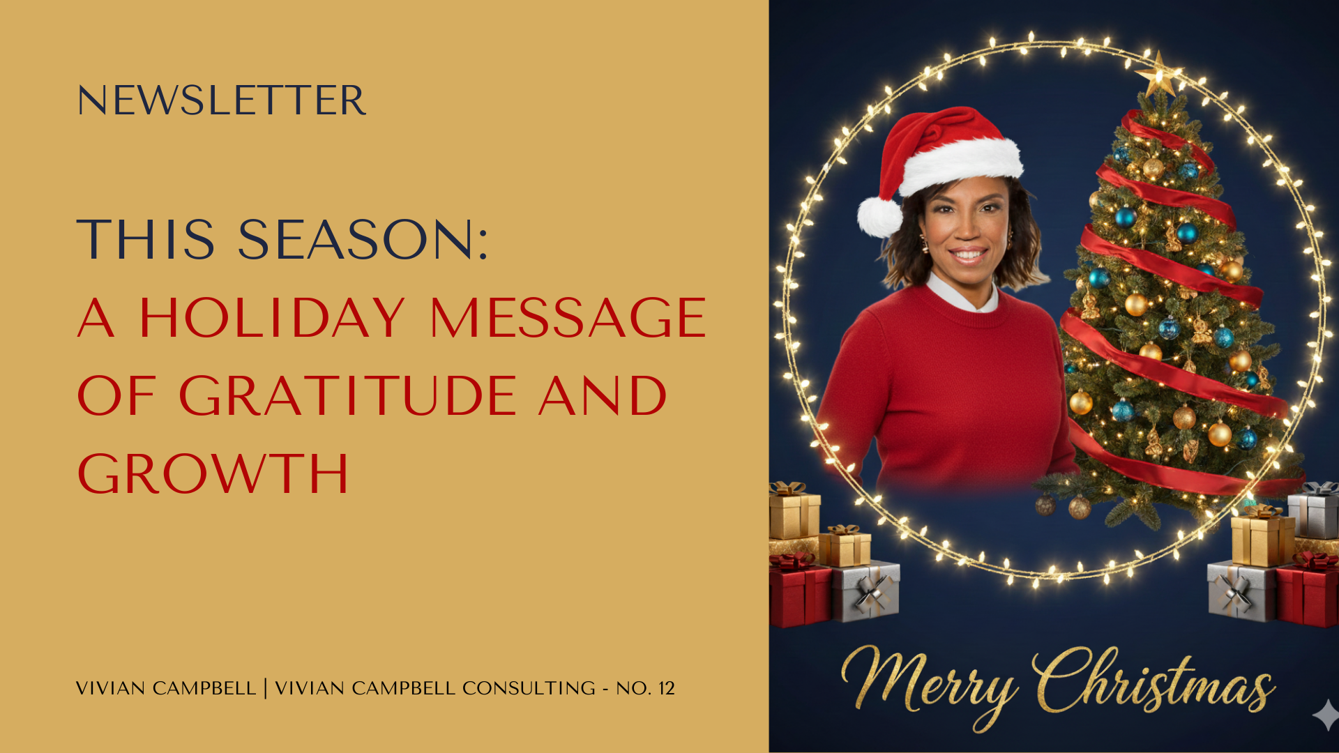 A Holiday Message of Gratitude and Growth