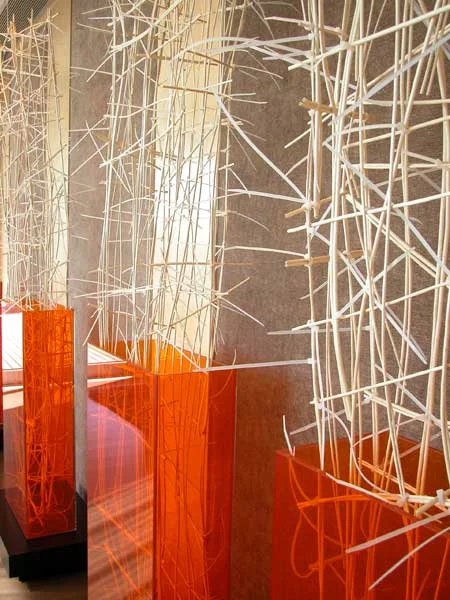 Escultura de Mimbre Blanco