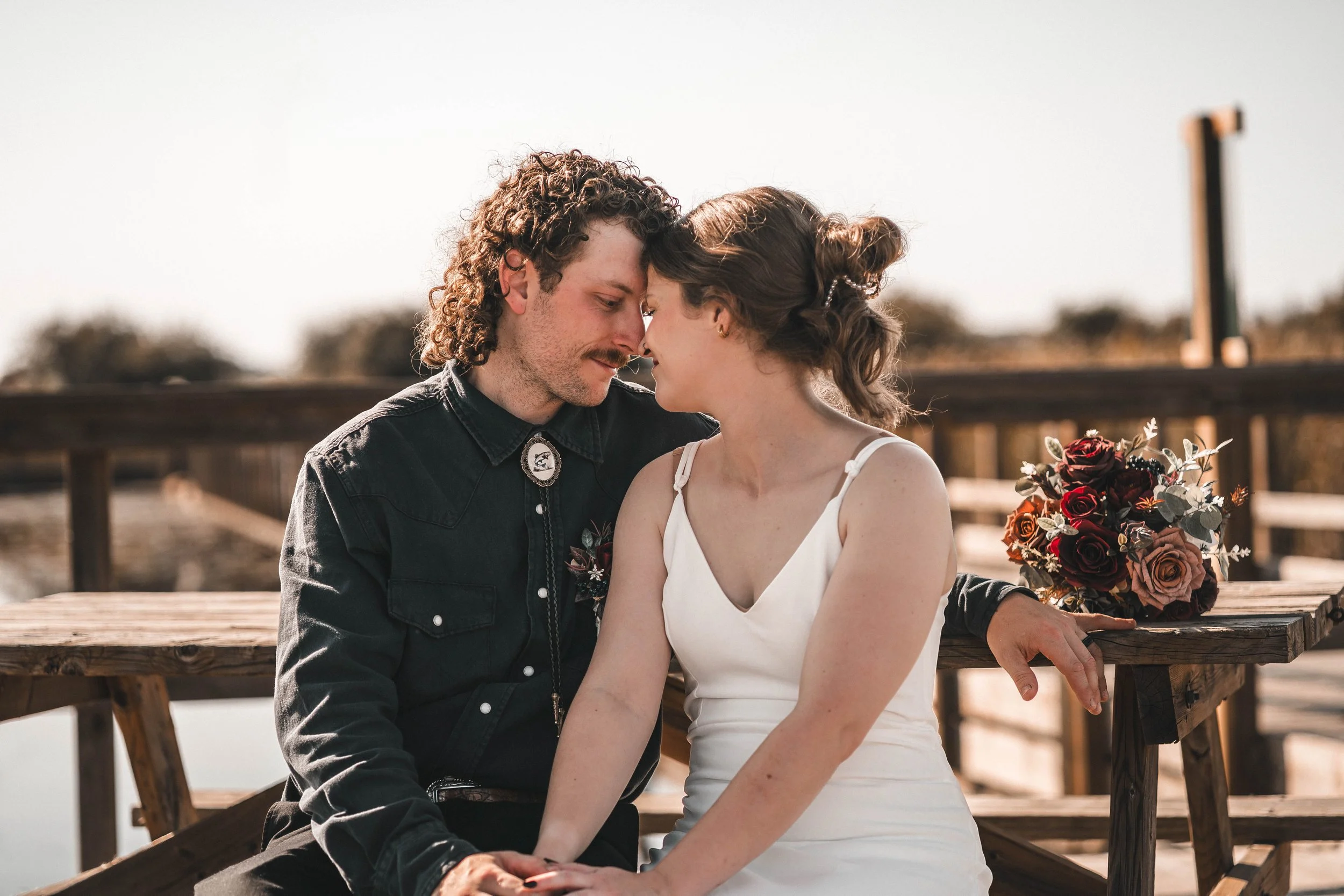 Wye Marsh Wedding with beautiful background
