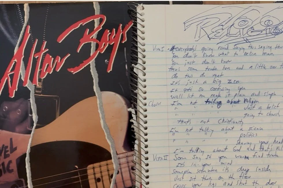 40 years of GLM! &ldquo;I&rsquo;m not talking about Religion&rdquo; was the 4th tune written for the Altar Boys Gut Level music project.  In February 1985 Mike Stand scribbled through 5 pages of lyrics to complete this rocker.  The was a honest and c