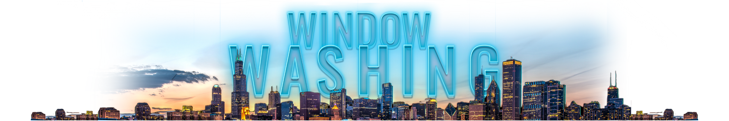 Sparkly Window Washing Text Divider