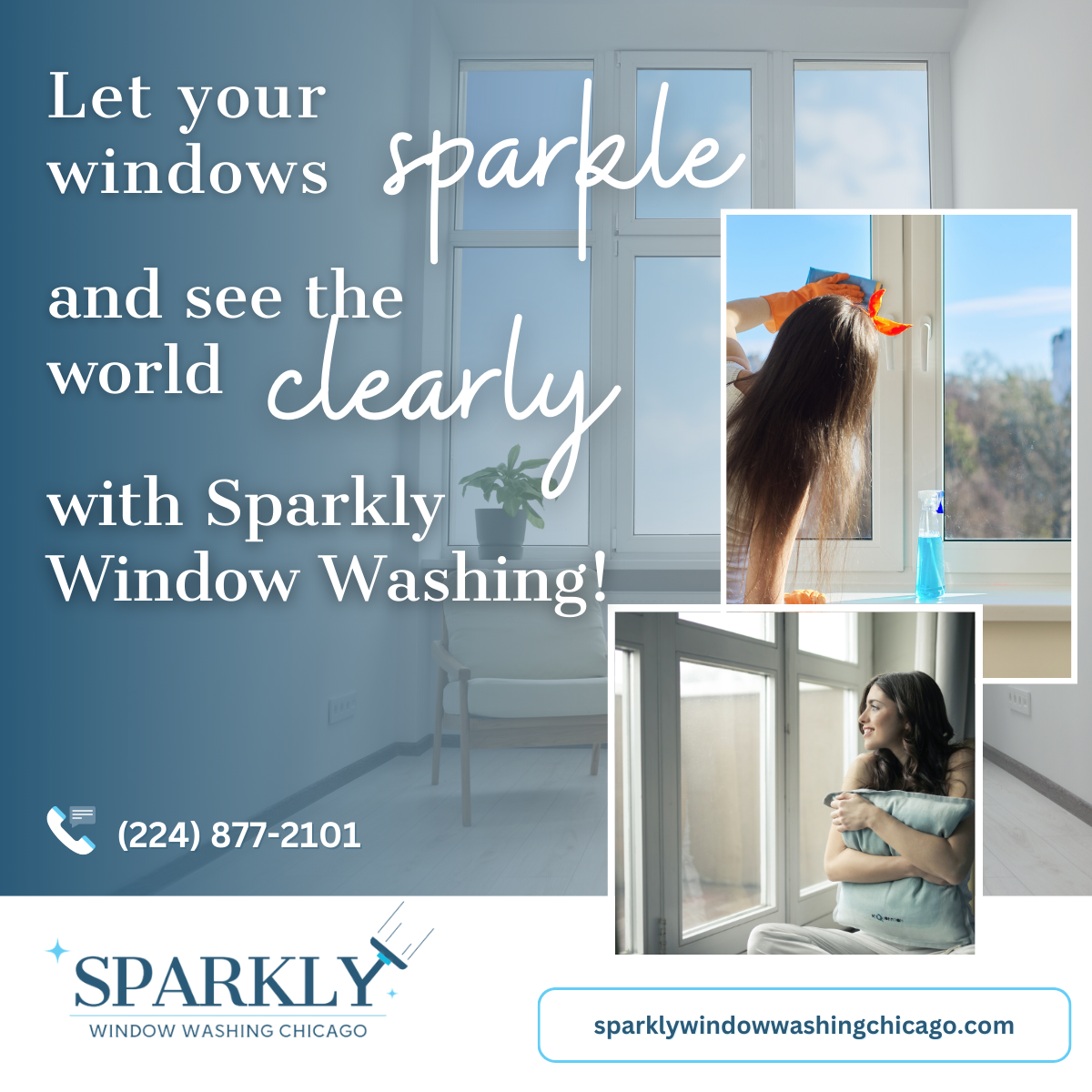 Sparkly Window Washing Window Quote