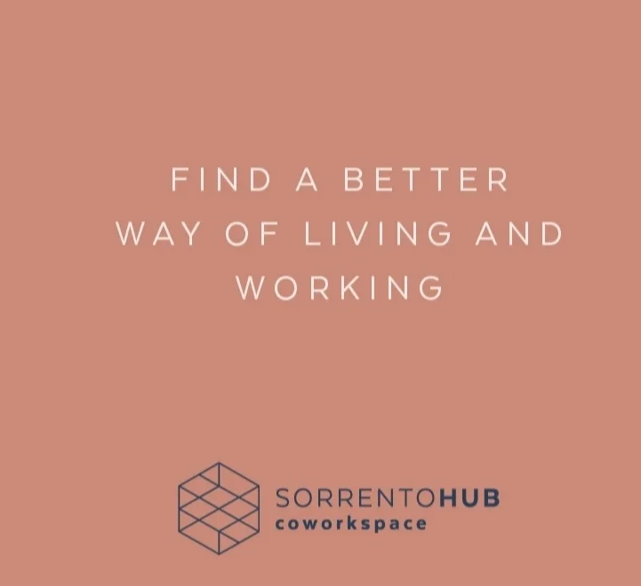 Who are we for? We’re here to help you work more productively and be part of a growing coworking community down on the southern Peninsula. The SorrentoHUB Coworkspace is open to anyone, to name a few; + Freelancers, entrepreneurs, solo professionals and consultants. + Start ups and businesses in establishment mode. + Creatives who need to connect and collaborate. + Commuters who need a professional and dedicated workspace alternative. + Holidaymakers who need to do some work here and there.