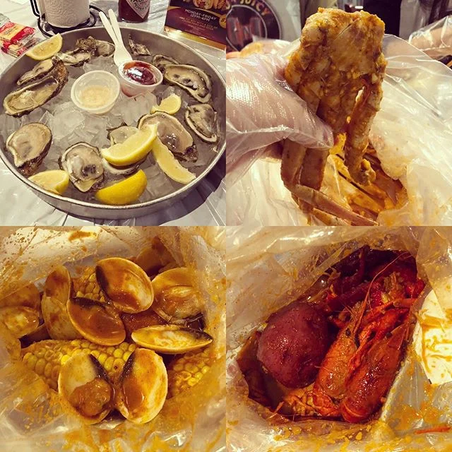 Had this craving for seafood for a while, so why not make it hot n juicy?😉