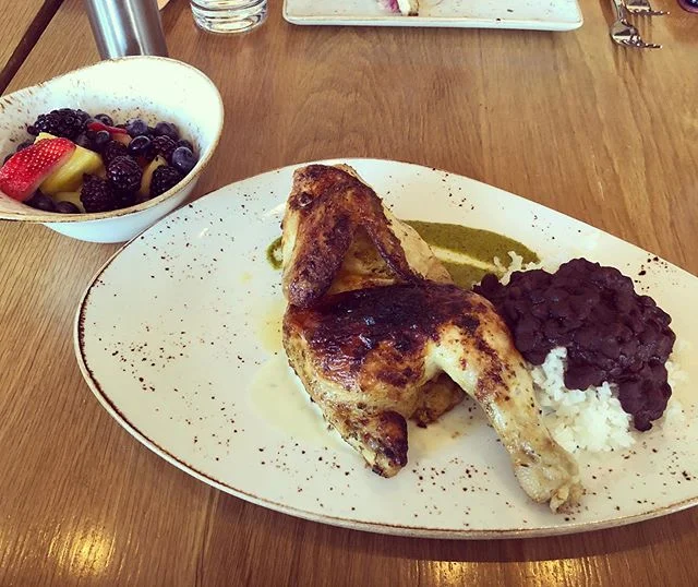 Usually I hate the food at the conference sites, but this rosettire chicken was pretty damn good!