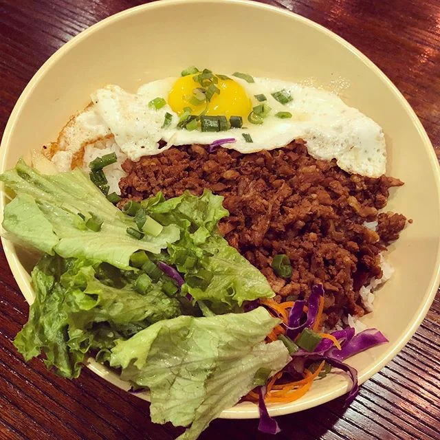 Minced pork rice bowl is my new fav!