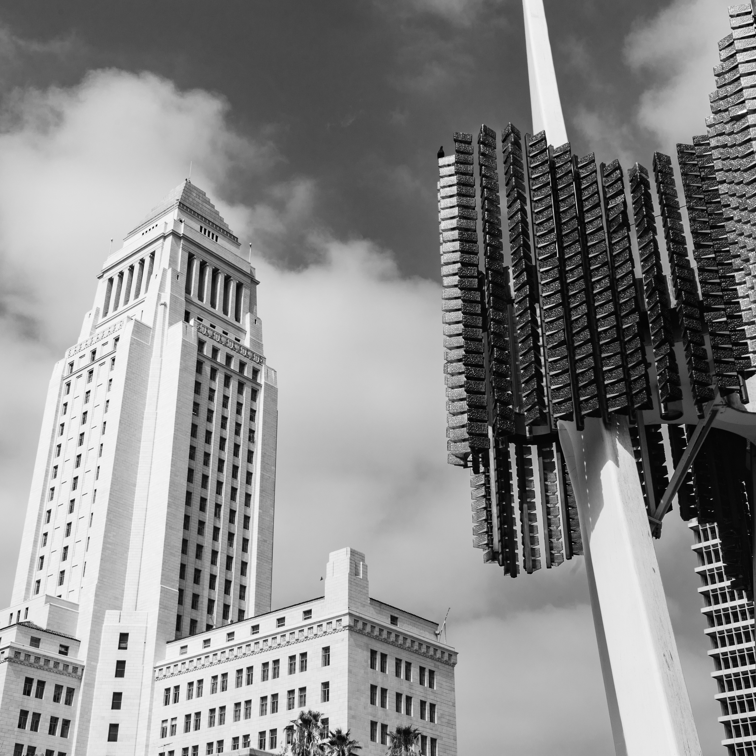 LOS ANGELES CITY HALL AND THE TRIFORIUM