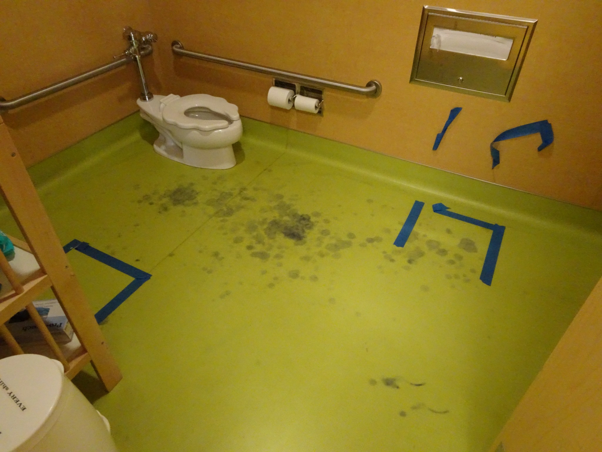 Mold growth under resilient flooring