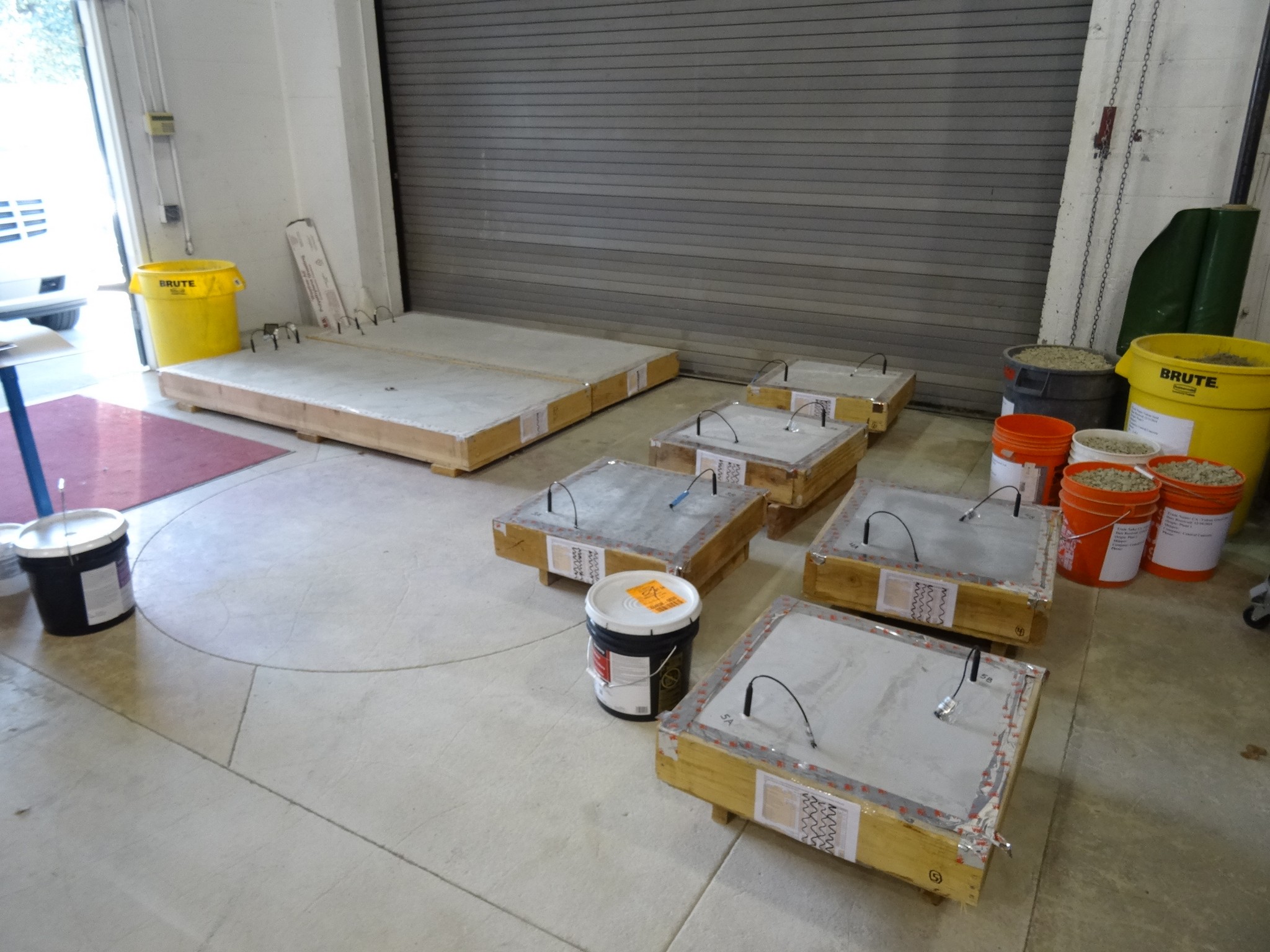 Concrete mix design moisture testing 