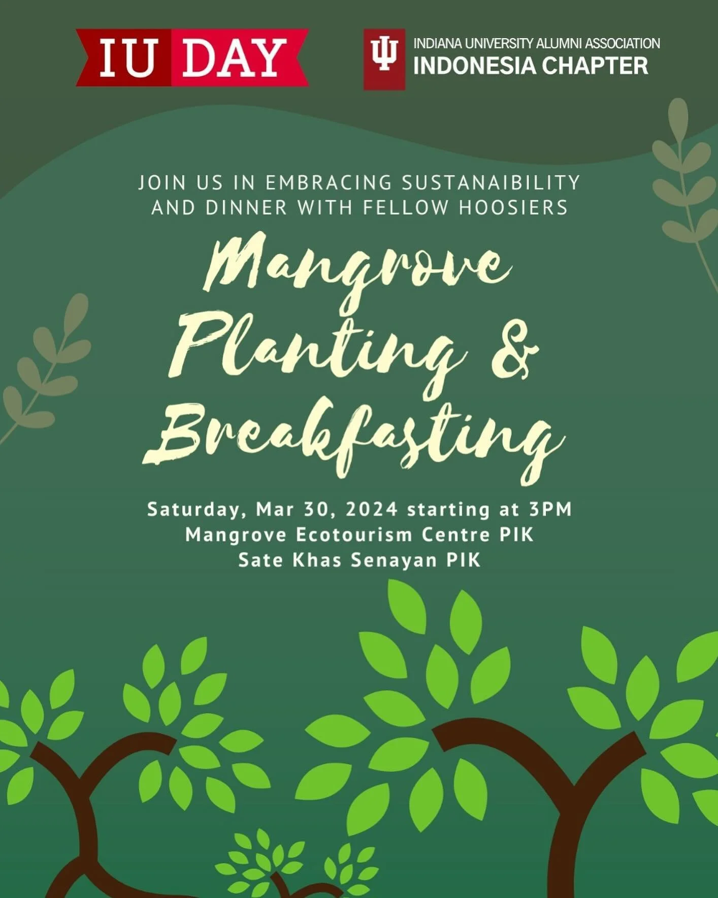 🌱🌊 Join us this IU DAY 2024: Embracing Sustainability and Community!🌊🌱

Celebrate the spirit of environmental stewardship and unity as we come together for a day filled with meaningful activities: Mangrove Planting and Ramadhan Breakfasting.

🌿 