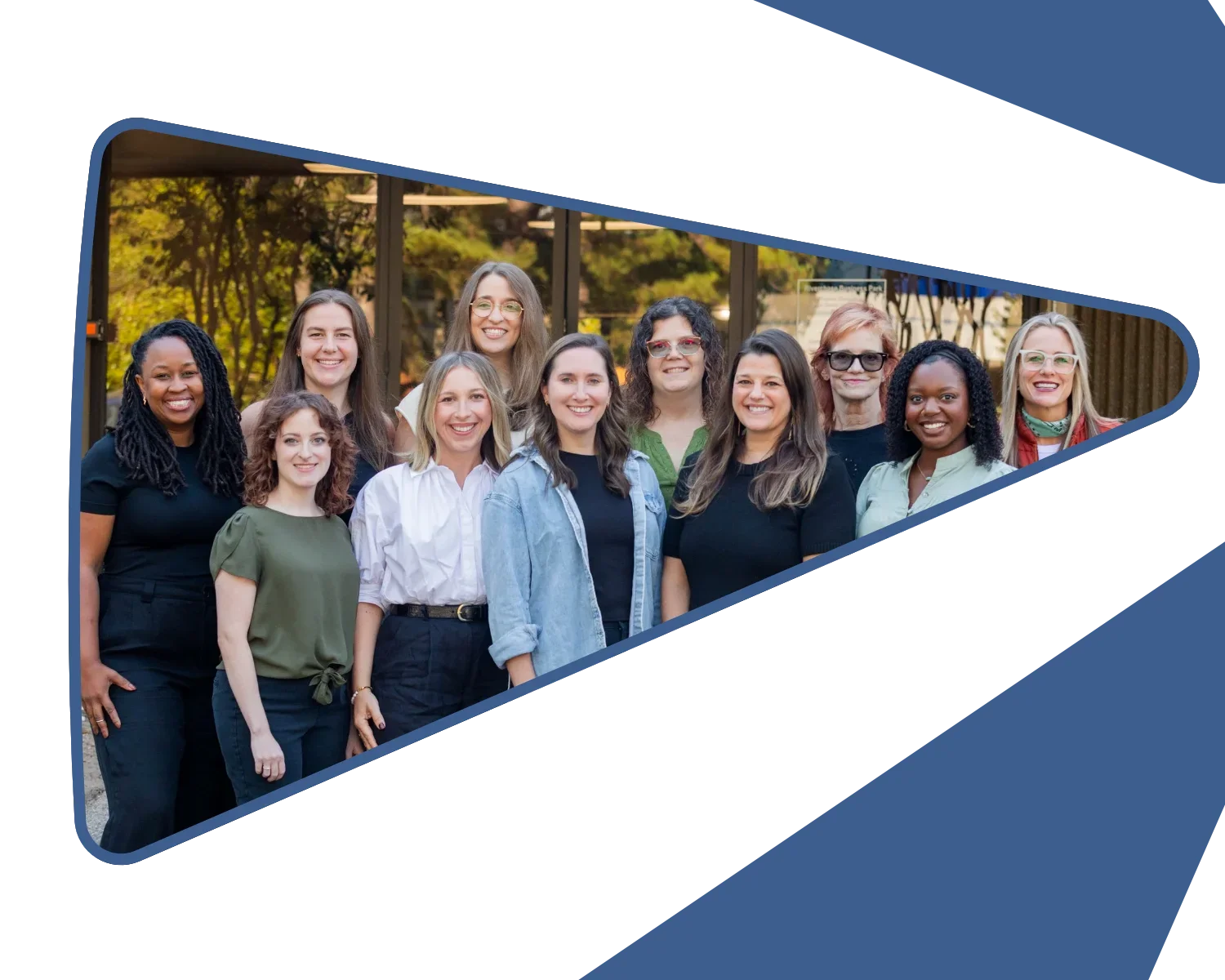 Iron City Counseling team of licensed therapists and office staff standing together outside their Hoover, Alabama practice, representing compassionate, professional, and client-centered mental health care.