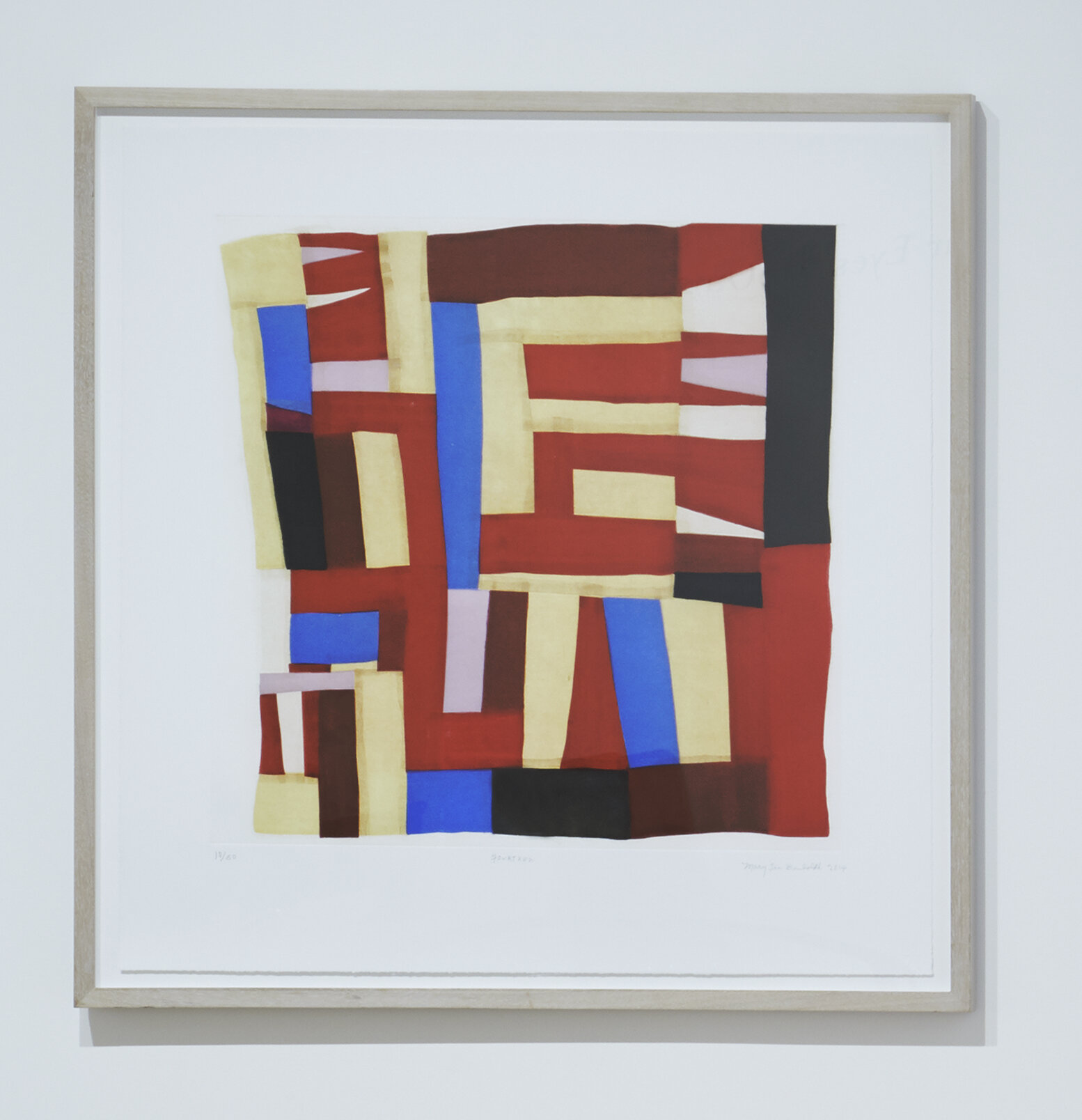 Mary Lee Bendolph, Fourteen, 2014, color softground etching with aquatint and spitbite aquatint on Somerset white textured paper, paper: 30 3/4 x 29 1/2 in., one from an edition of 50
