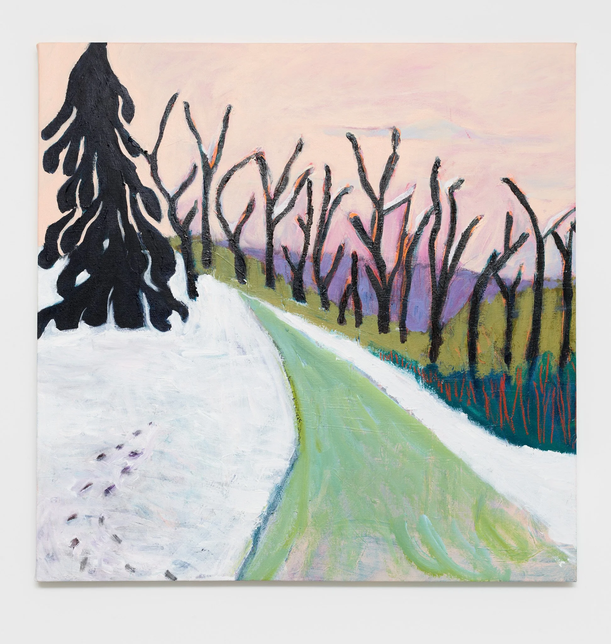 Jocelyn Fine, The First of December, 2025, acrylic on canvas, 40 x 40 in.
