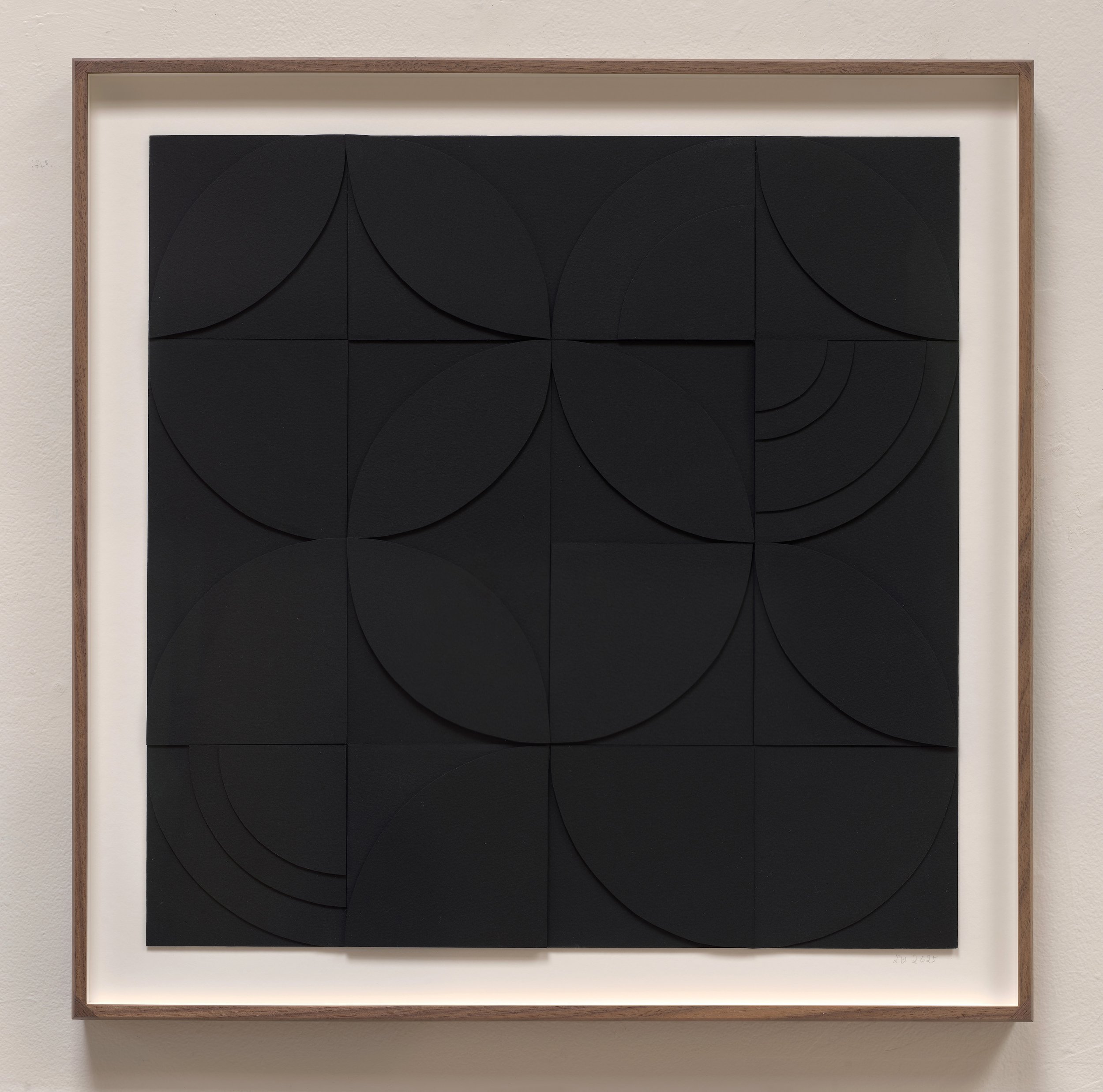 Lena Wolff, Toward the Light (HOPE), #1, 2025, collage with hand-cut paper, 21 x 21 in.