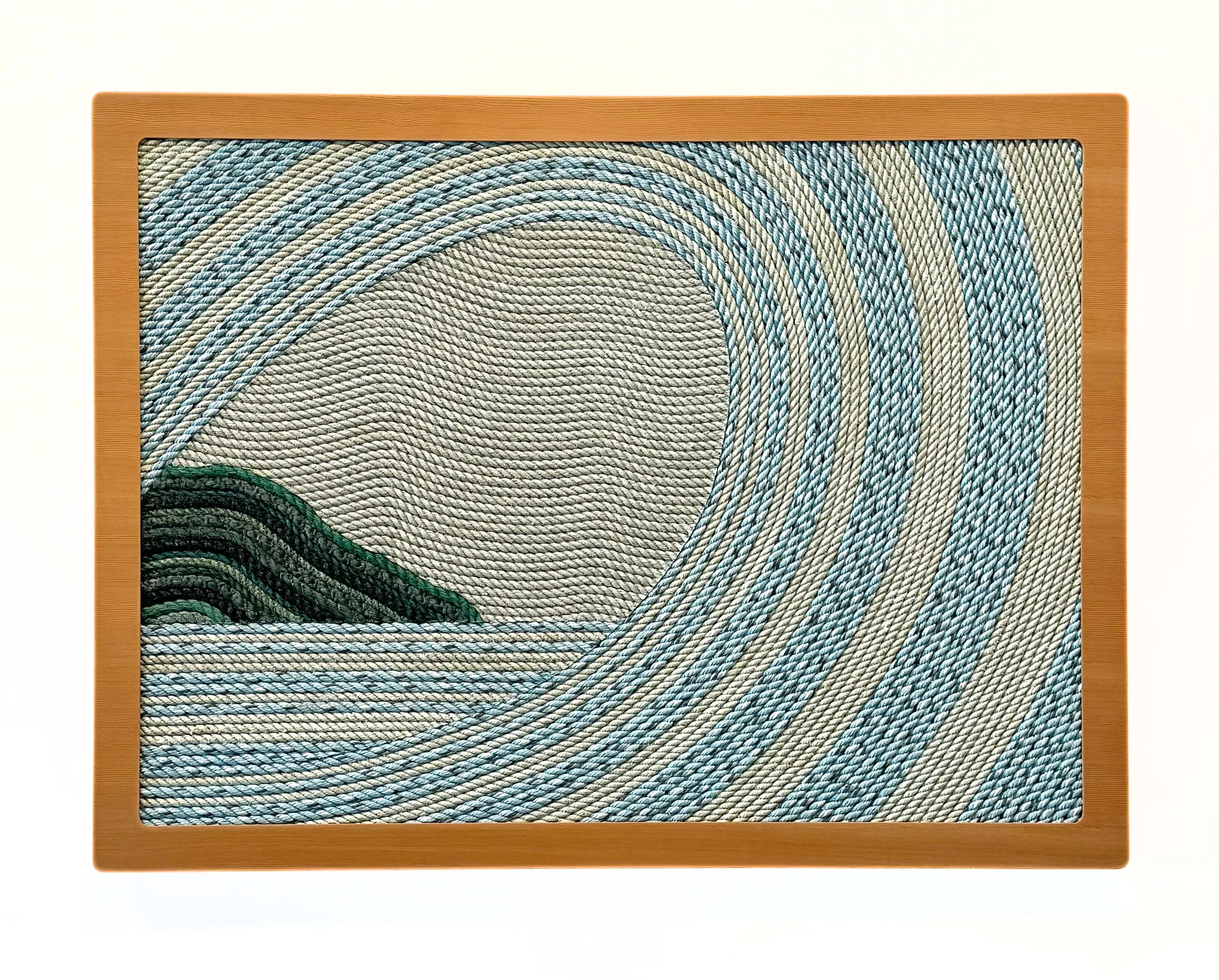 Ethan Estess, Swell Lines No. 29, 36 x 48 in., custom Douglas fir frame