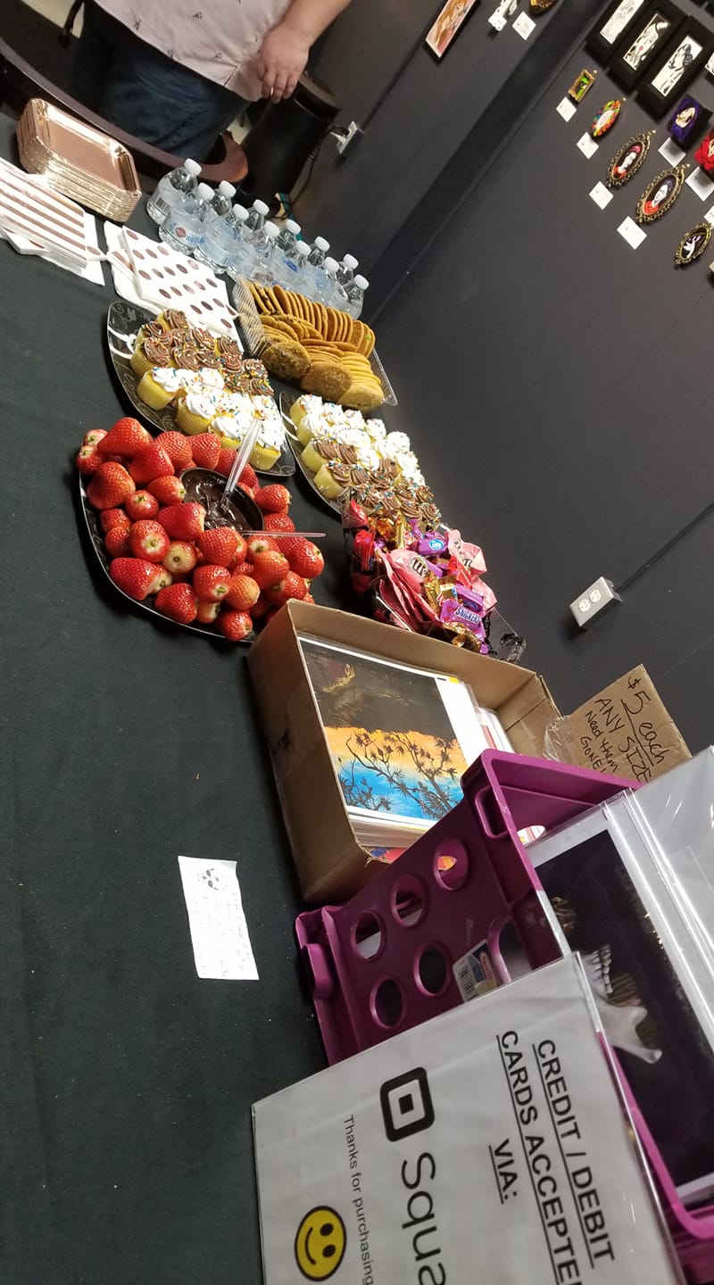 The spread for the show