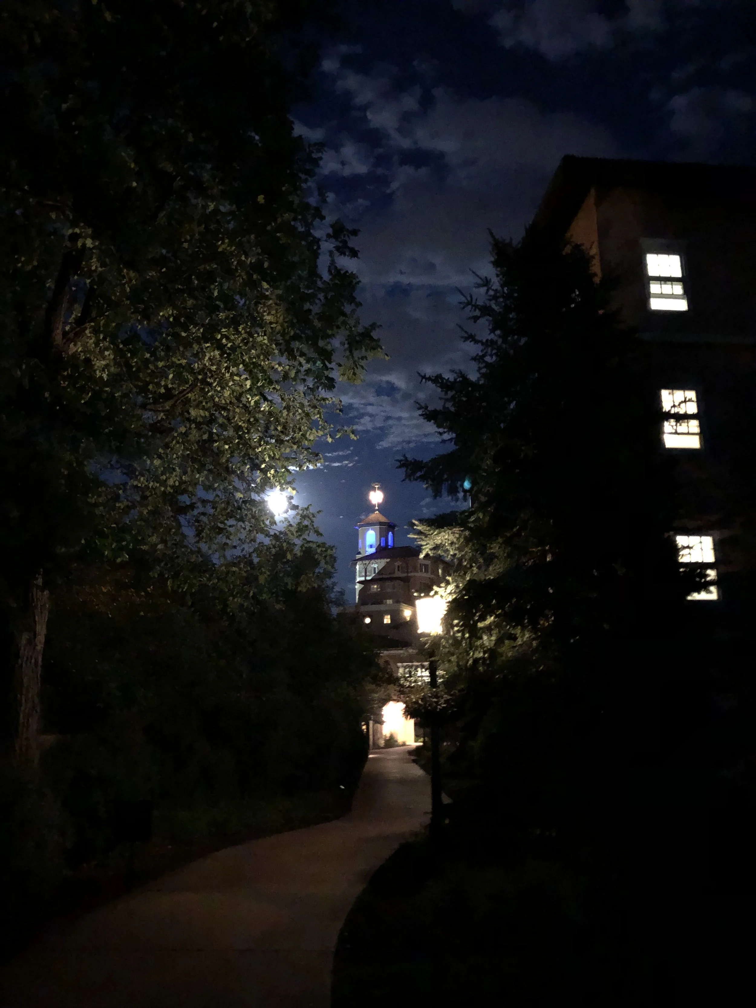 Broadmoor by moonlight