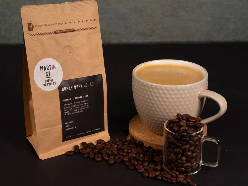 Hunky Dory Caffeine Free Beans and Flat White Coffee