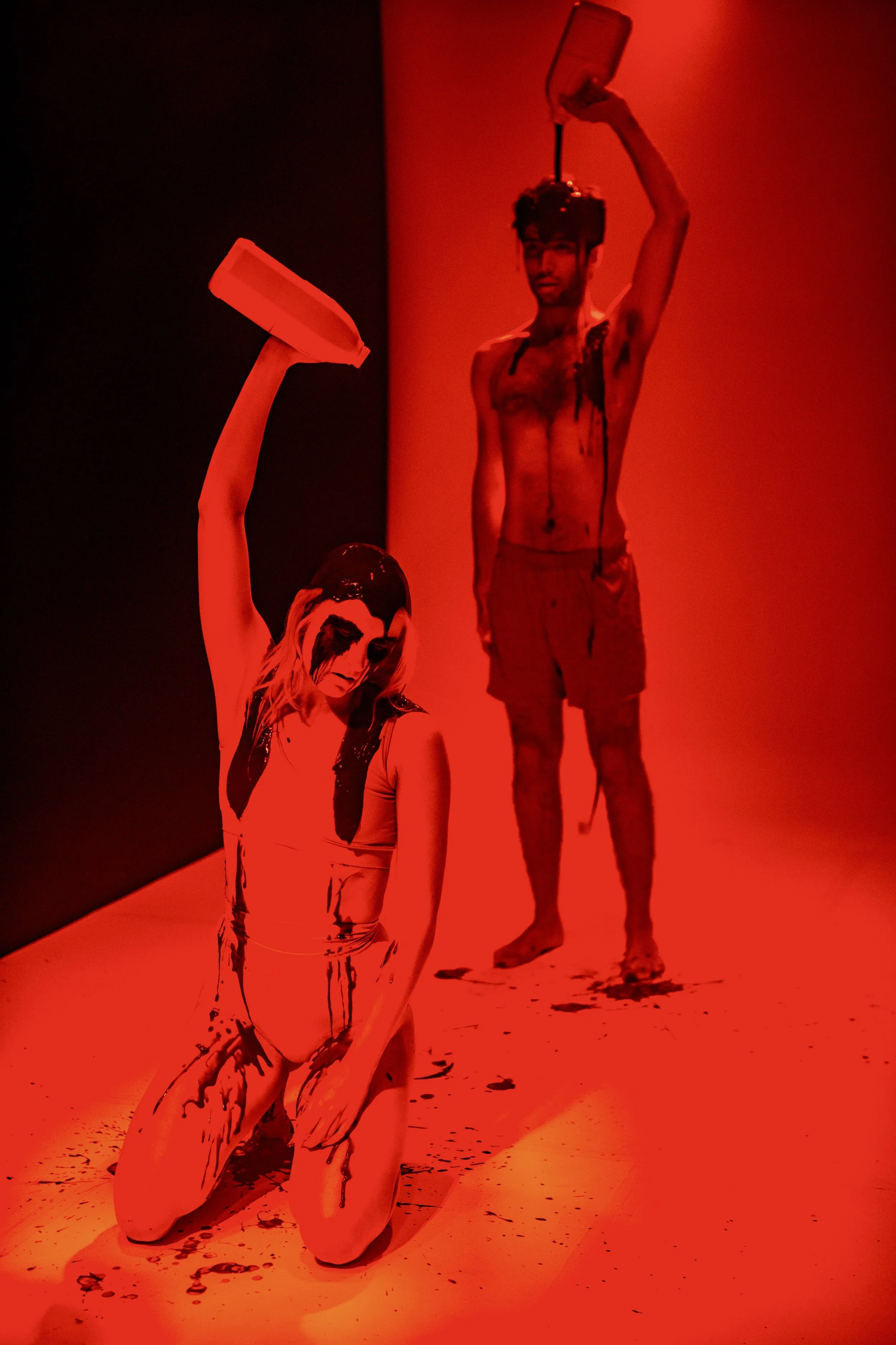 Emma McCormick & Nicholas Foustellis in 'Antigone' by Jane Montgomery Griffiths, directed by Simon Porro.