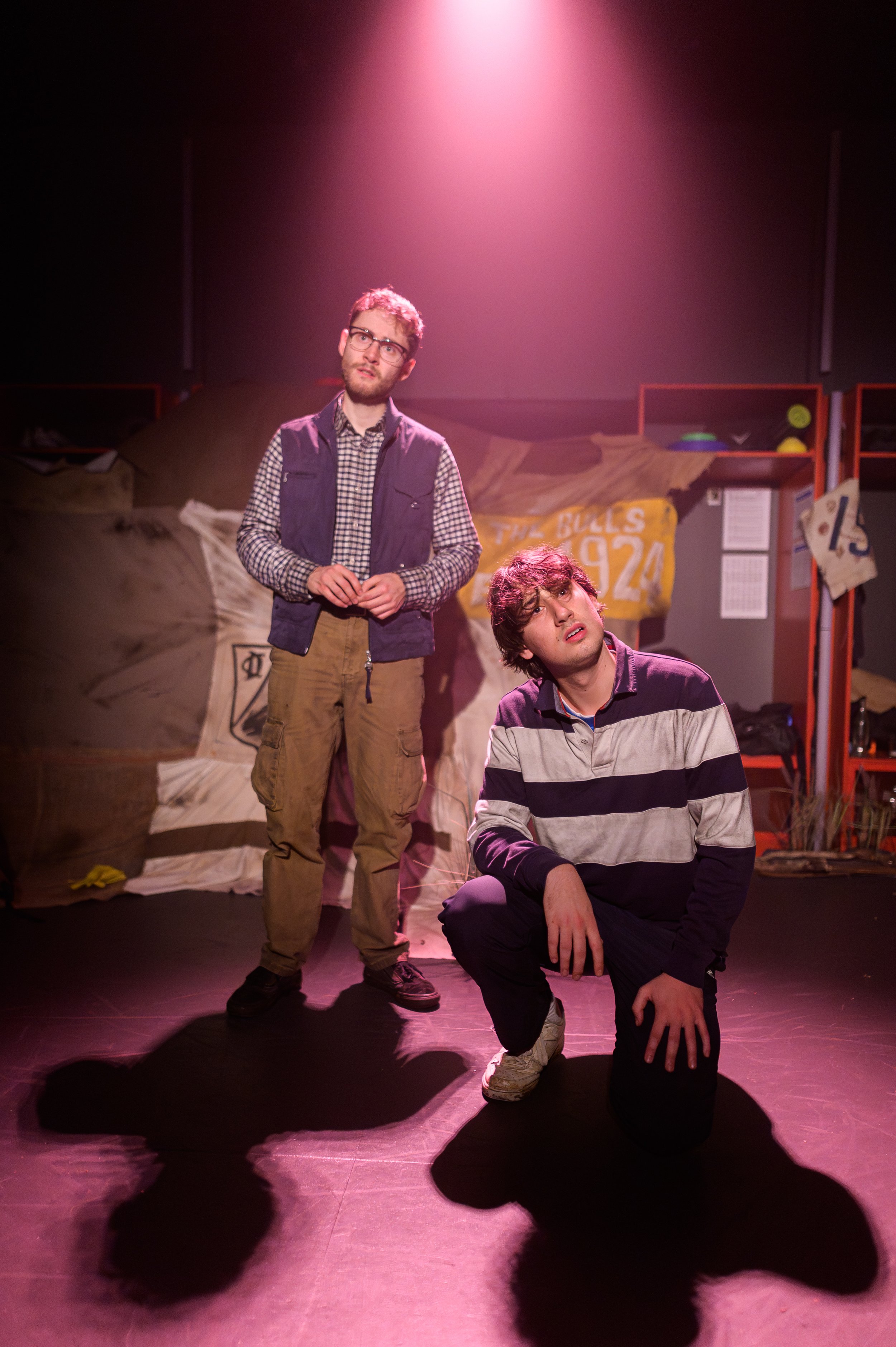 Aaron Wilson and James Provis in 'Milked' by Simon Longman, directed by Simon Porro.