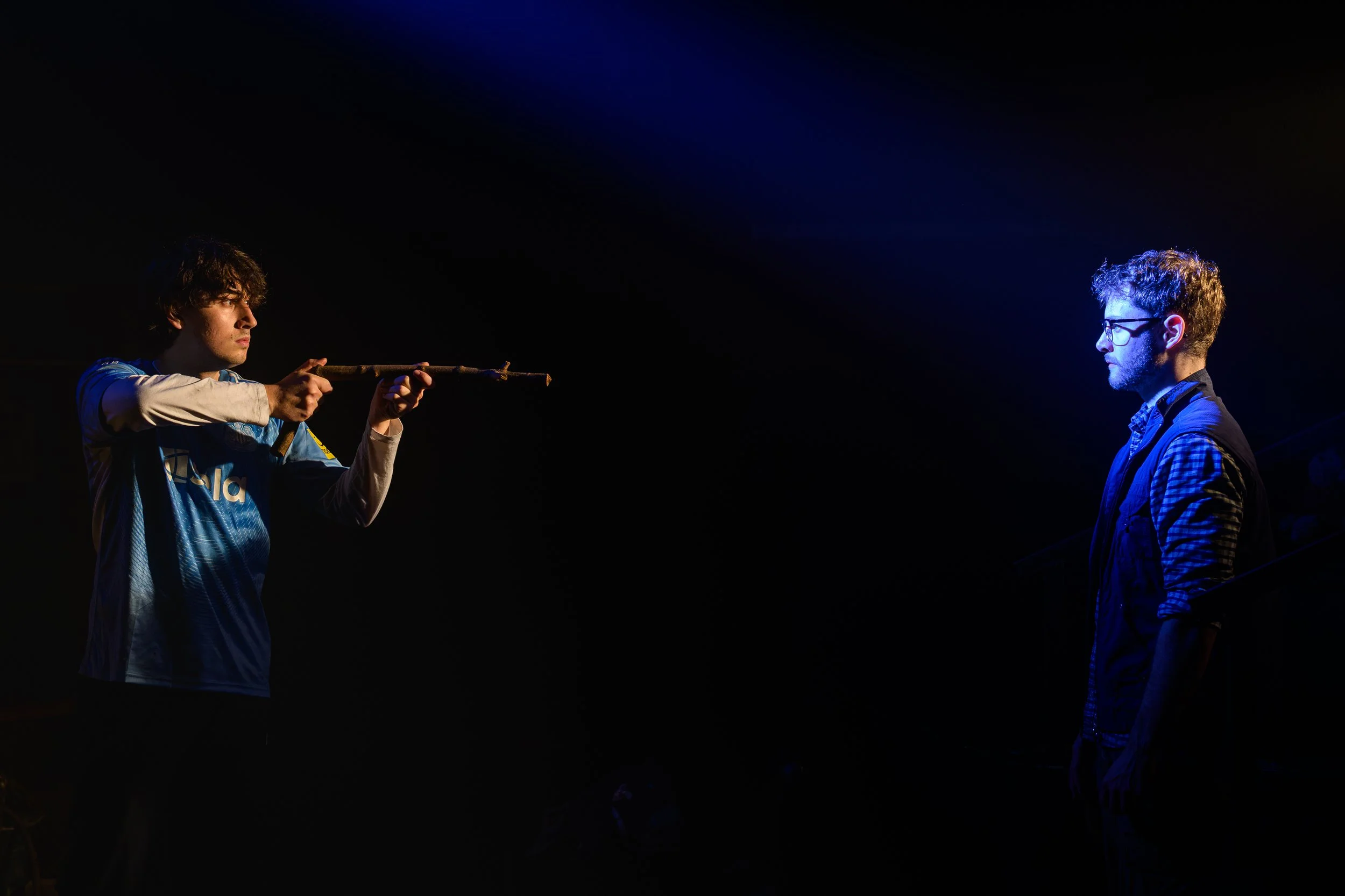 Aaron Wilson and James Provis in 'Milked' by Simon Longman, directed by Simon Porro.