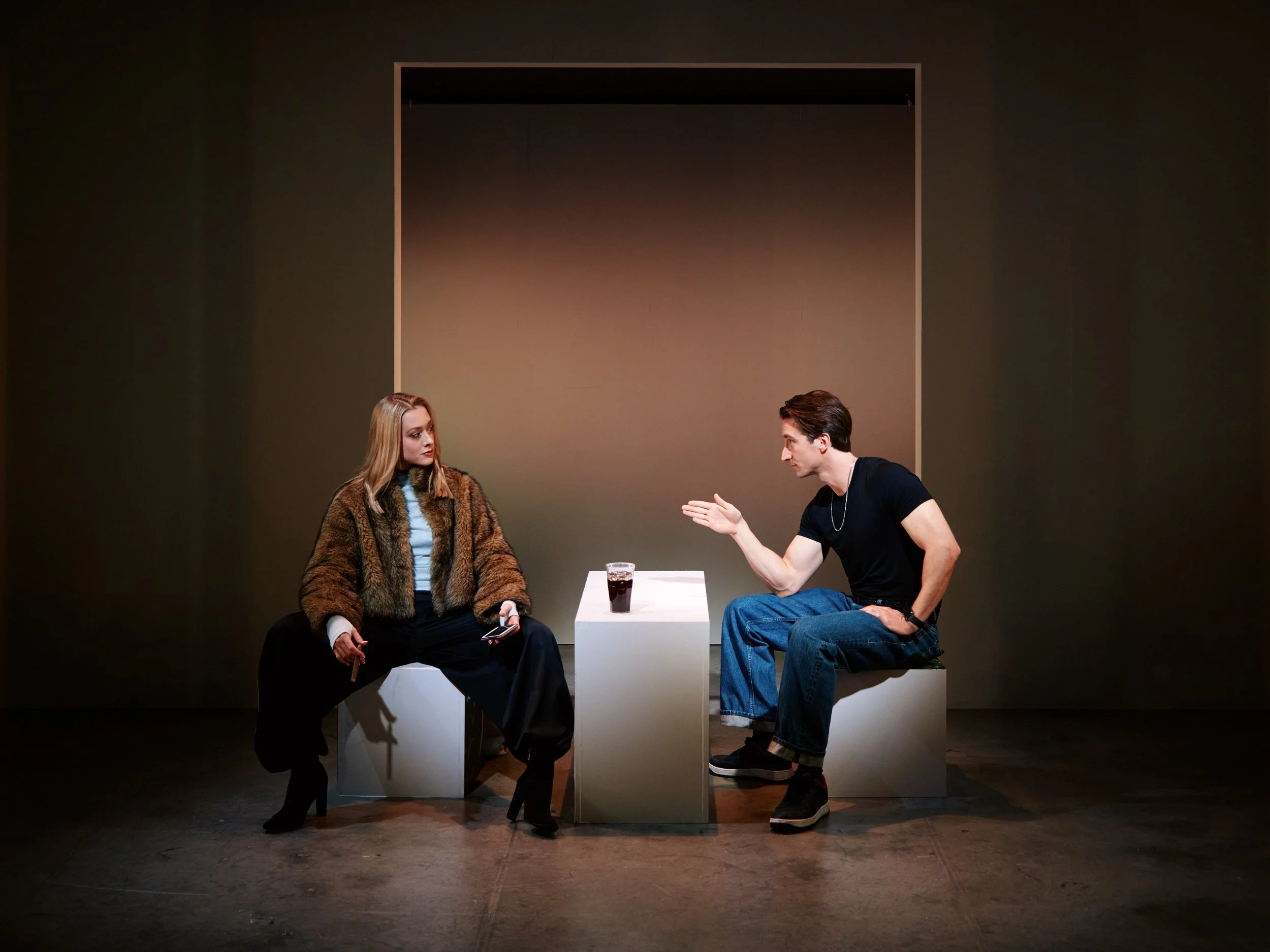 Becca Galvin & Tom Stokes in 'ANNA X' by Joseph Charlton, directed by Tait de Lorenzo.