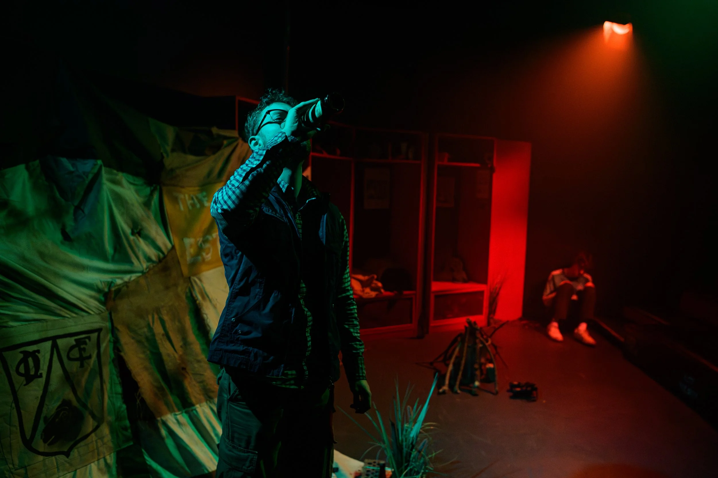Aaron Wilson and James Provis in 'Milked' by Simon Longman, directed by Simon Porro.