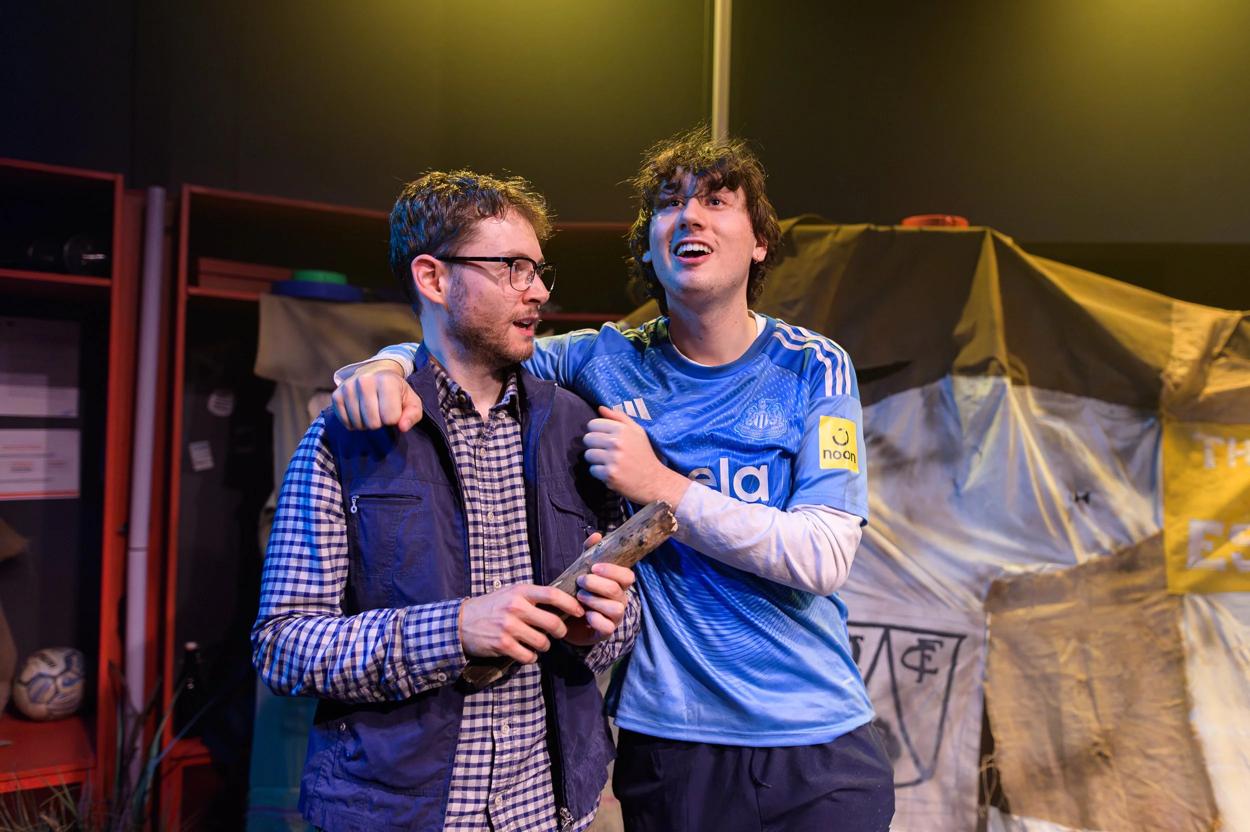 Aaron Wilson and James Provis in 'Milked' by Simon Longman, directed by Simon Porro.