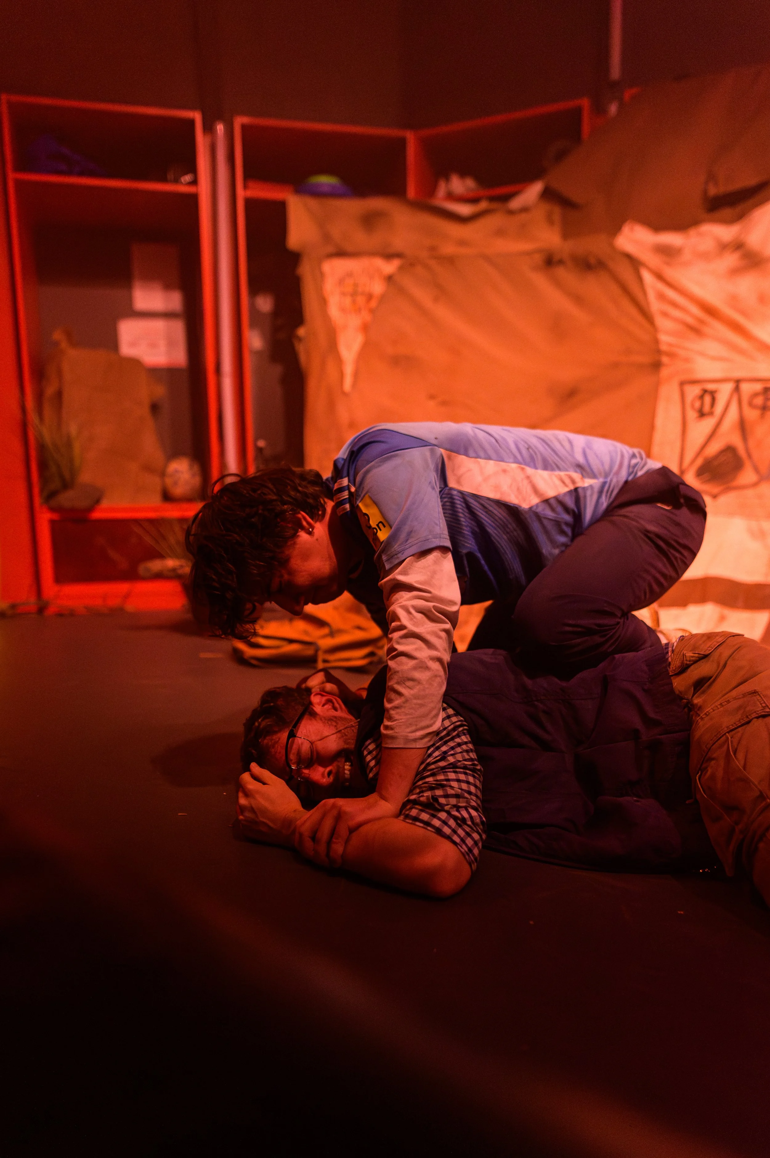Aaron Wilson and James Provis in 'Milked' by Simon Longman, directed by Simon Porro.