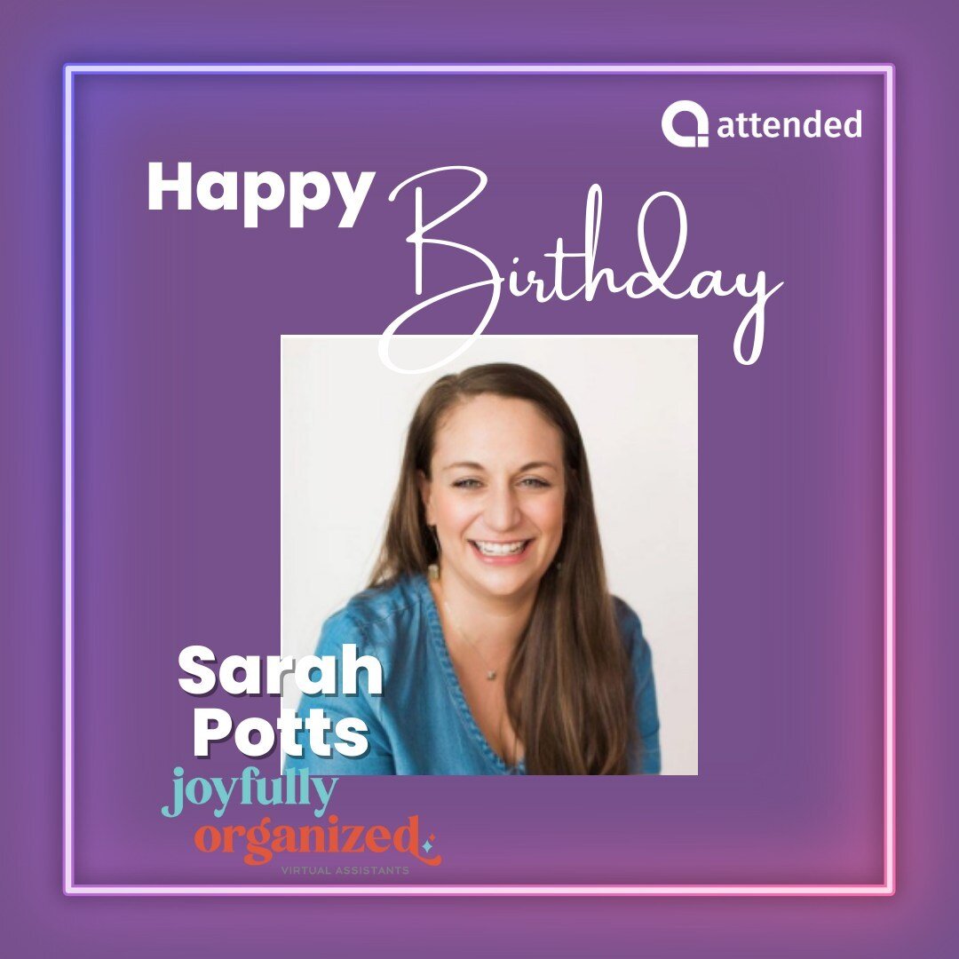 Happiest of birthdays to our dear friend and longtime partner - Sarah Potts, owner of Joyfully Organized! So much of what makes events run smoothly happens behind the scenes and Sarah and her team are a big part of making that happen for us and our c