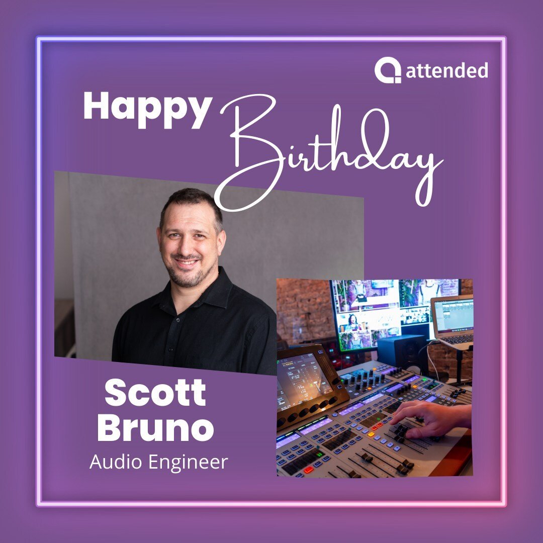 Happy Birthday to the man behind the mixing board - Scott Bruno! Scott is one of our Audio Engineers responsible for making sure all of our clients sound amazing. Scott is an amazing team-player and his diligence and readiness to jump in whenever he 