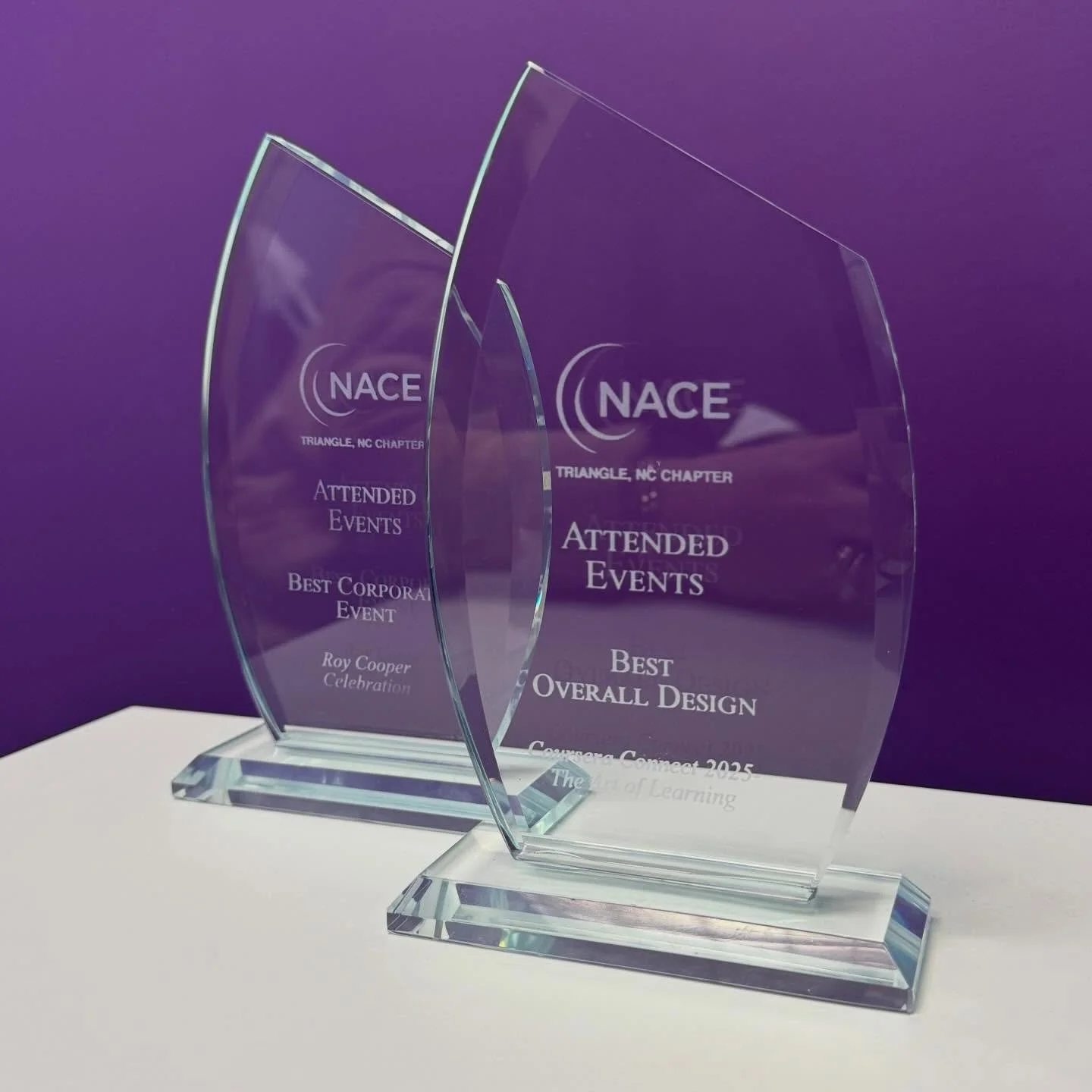 We&rsquo;re feeling incredibly grateful today.

Last night, Attended Events was honored at the NACE Triangle Gala with awards for Best Corporate Event and Best Overall Event Design. Being recognized in this industry means a great deal to our team.

A
